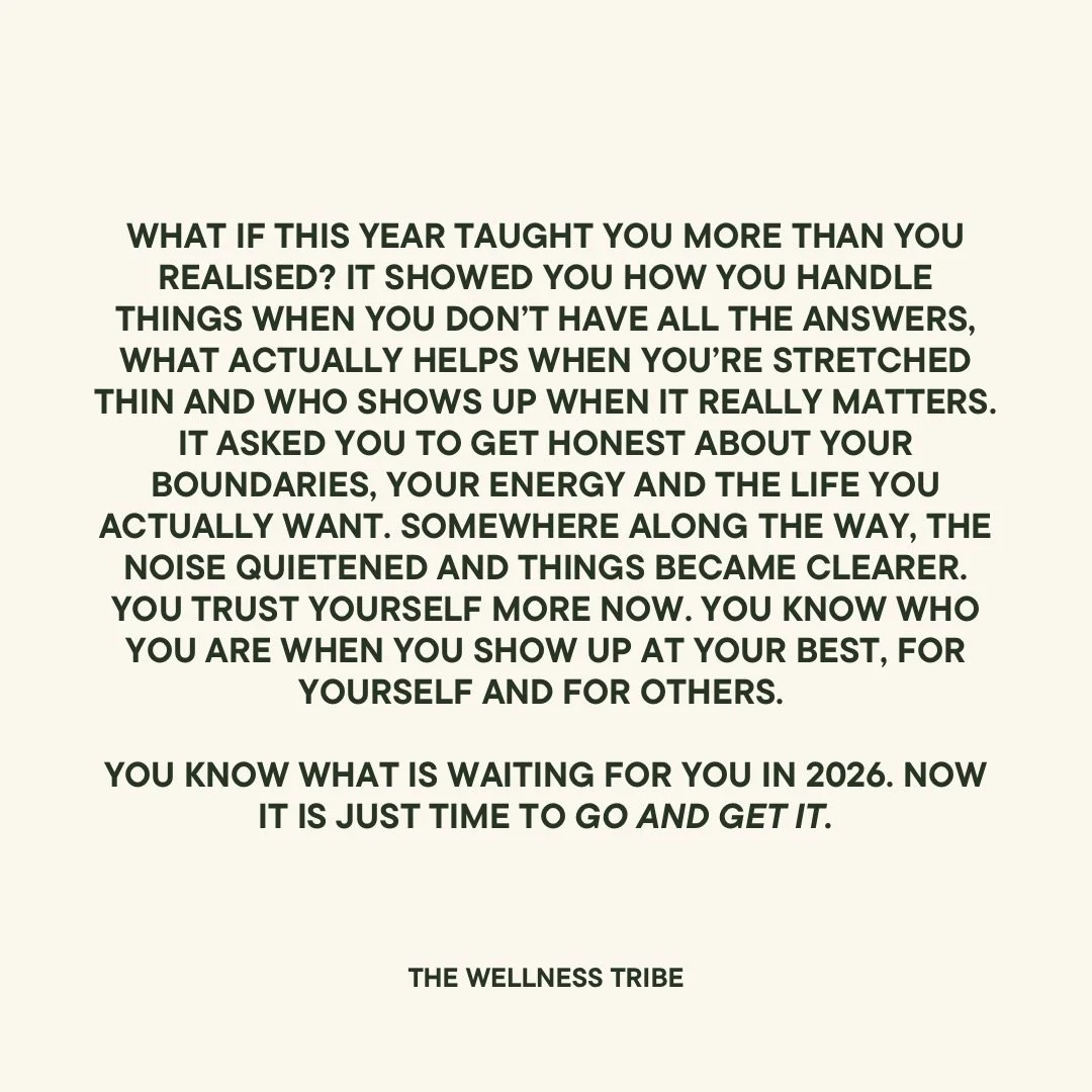 Round of applause for all the work you have ALREADY done👏🏽

As a community, this year has taught us so much about what actually supports us when life feels full, and how powerful it is to be surrounded by the right people. 

We&rsquo;re clearer on 
