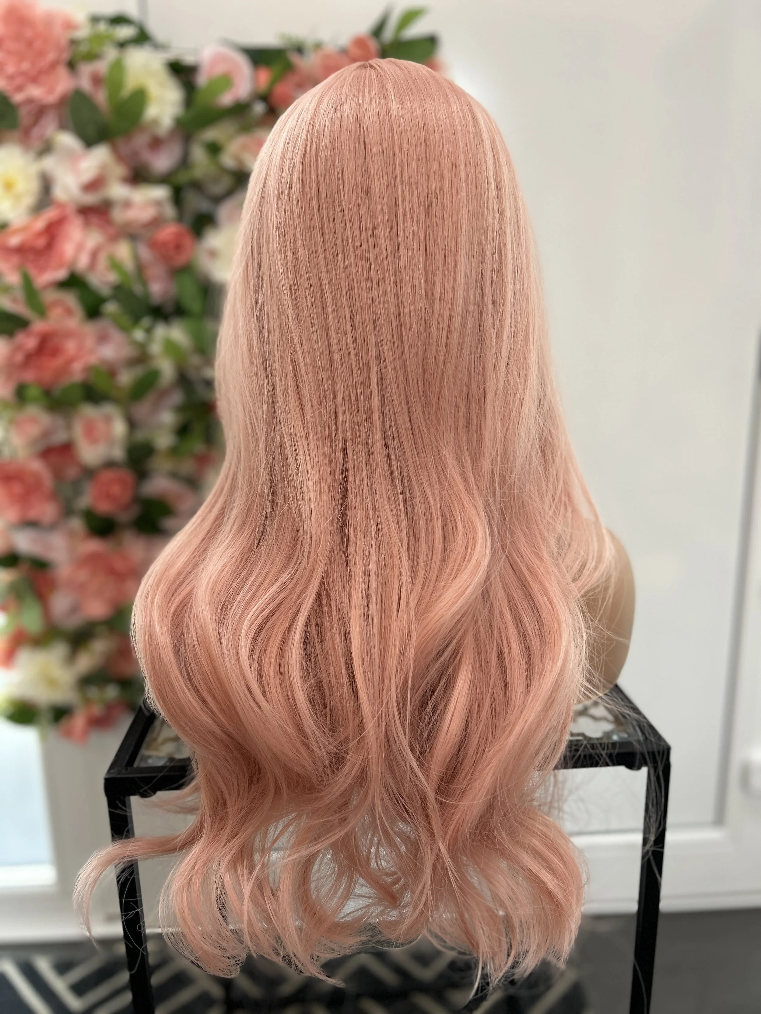 Coral Dream 24Inch Heat Tolerant Synthetic Wig in Stunning Pink Hue