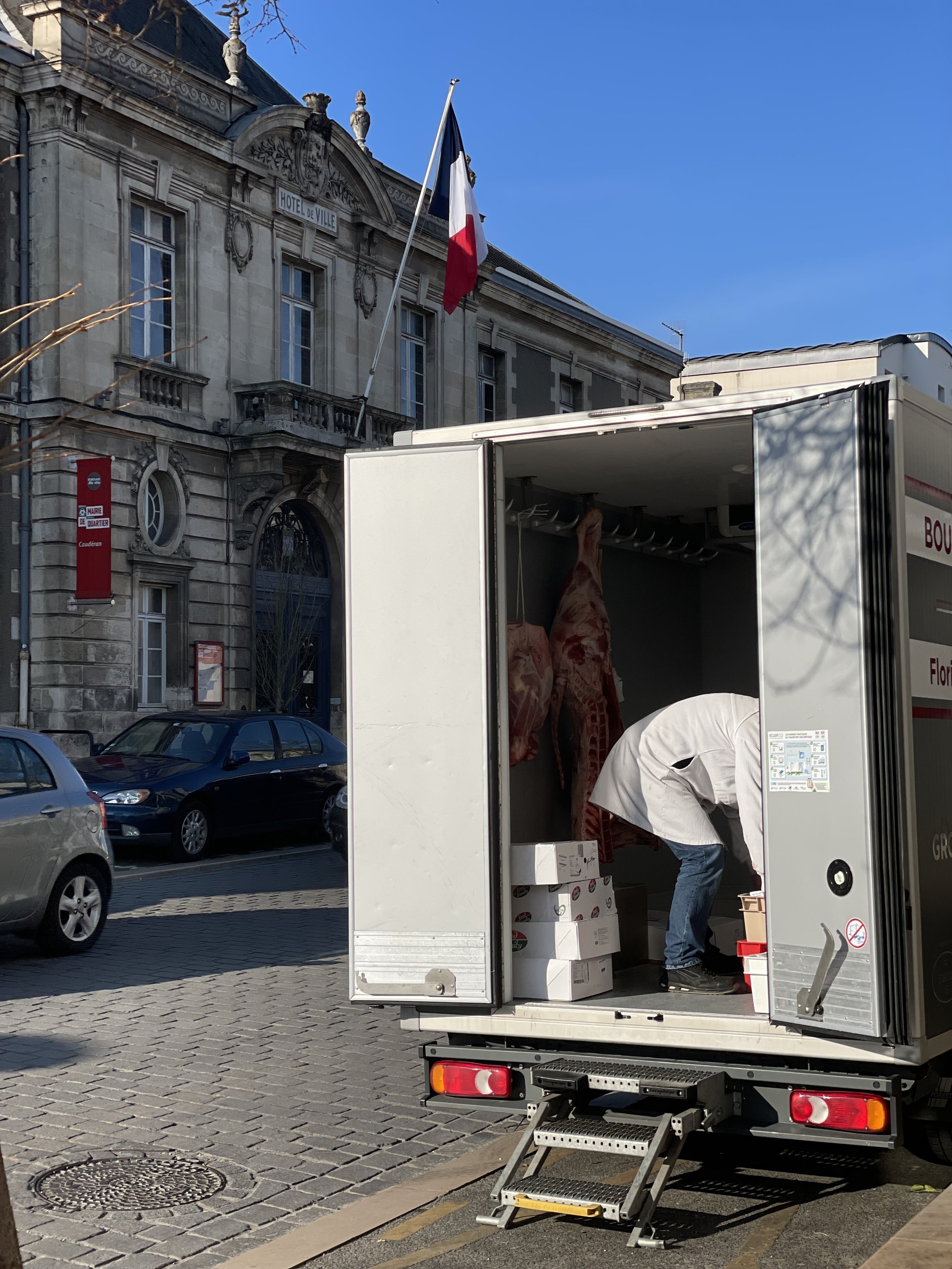 La Mairie - and delivery to a butcher