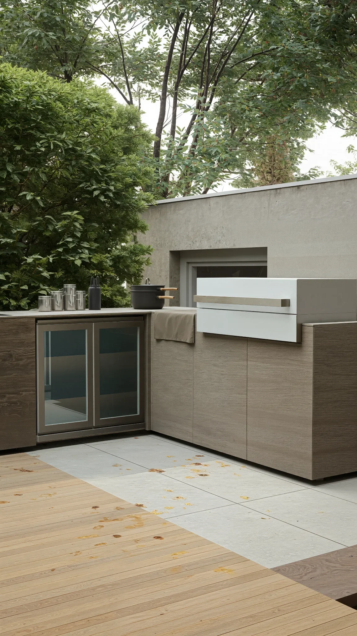 3D-Visualisierung einer Outdoorküche