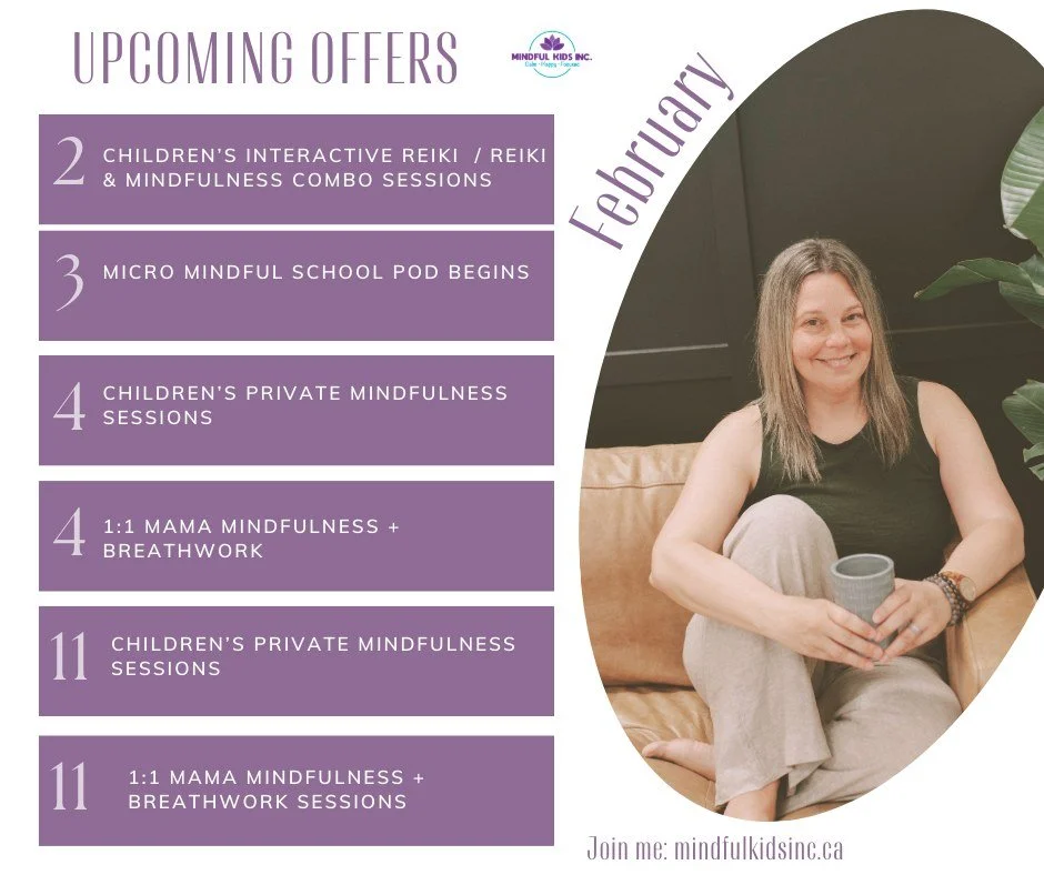 So much newness shifting into February, this is your invitation to start your child's journey or your own. 
.
🌈Children's Interactive Reiki 
Interactive sessions where a child is guided with their emotions through energy work &amp; the chakra system