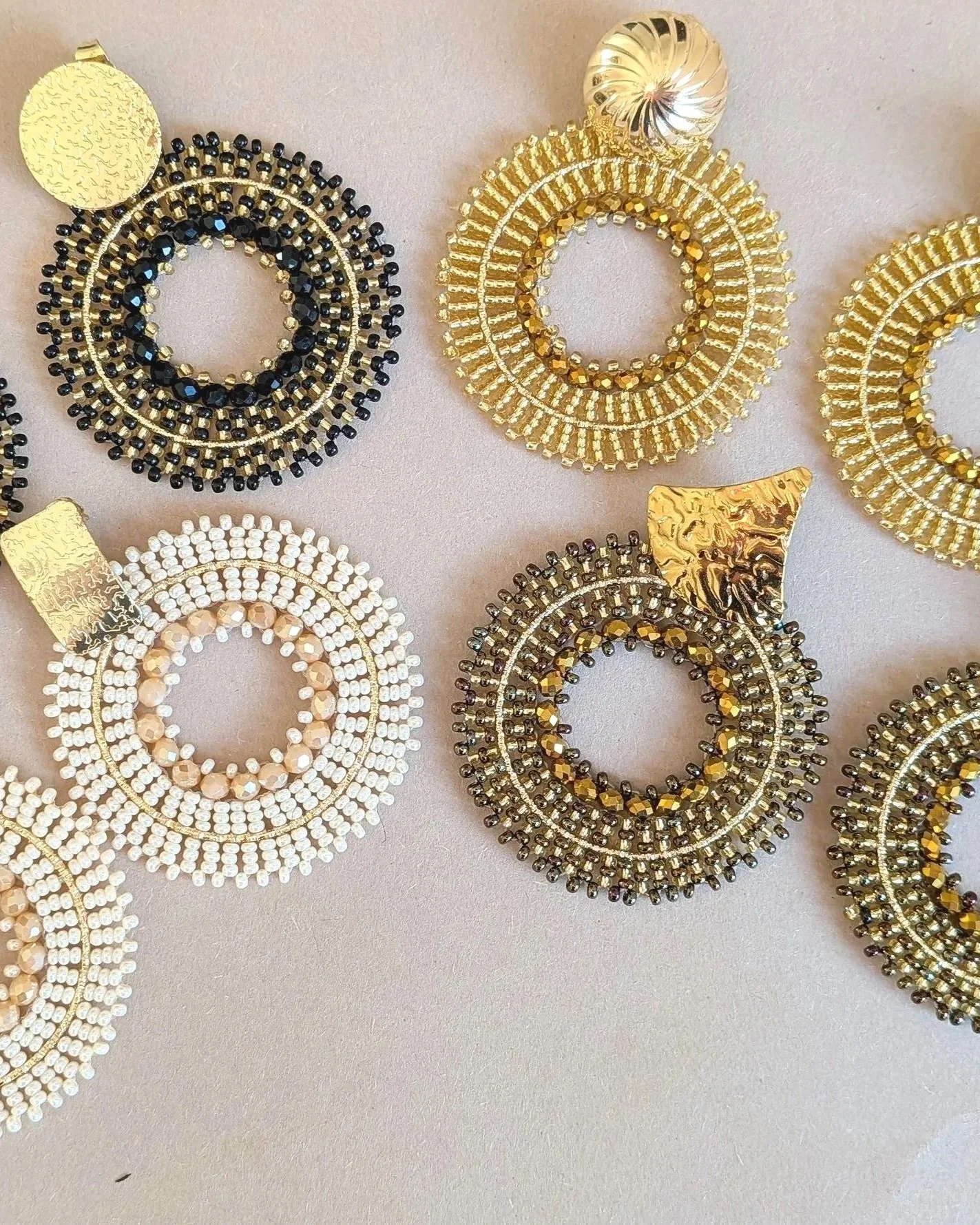 Maxi Ohrringe aus Glasperlen, boho Ohrringe für besondere Anlässee