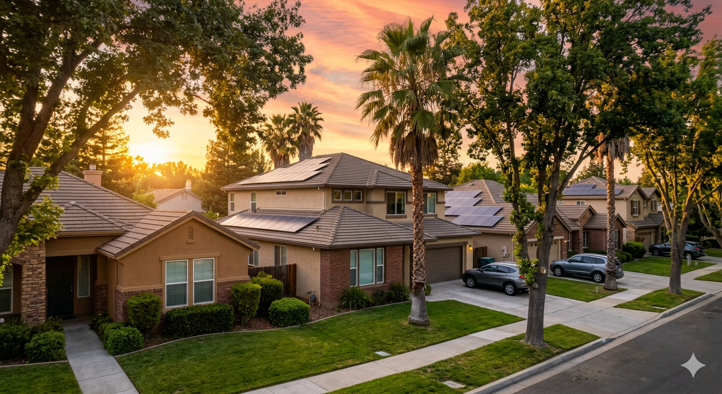 "Solar panels on Sacramento home in SMUD territory"