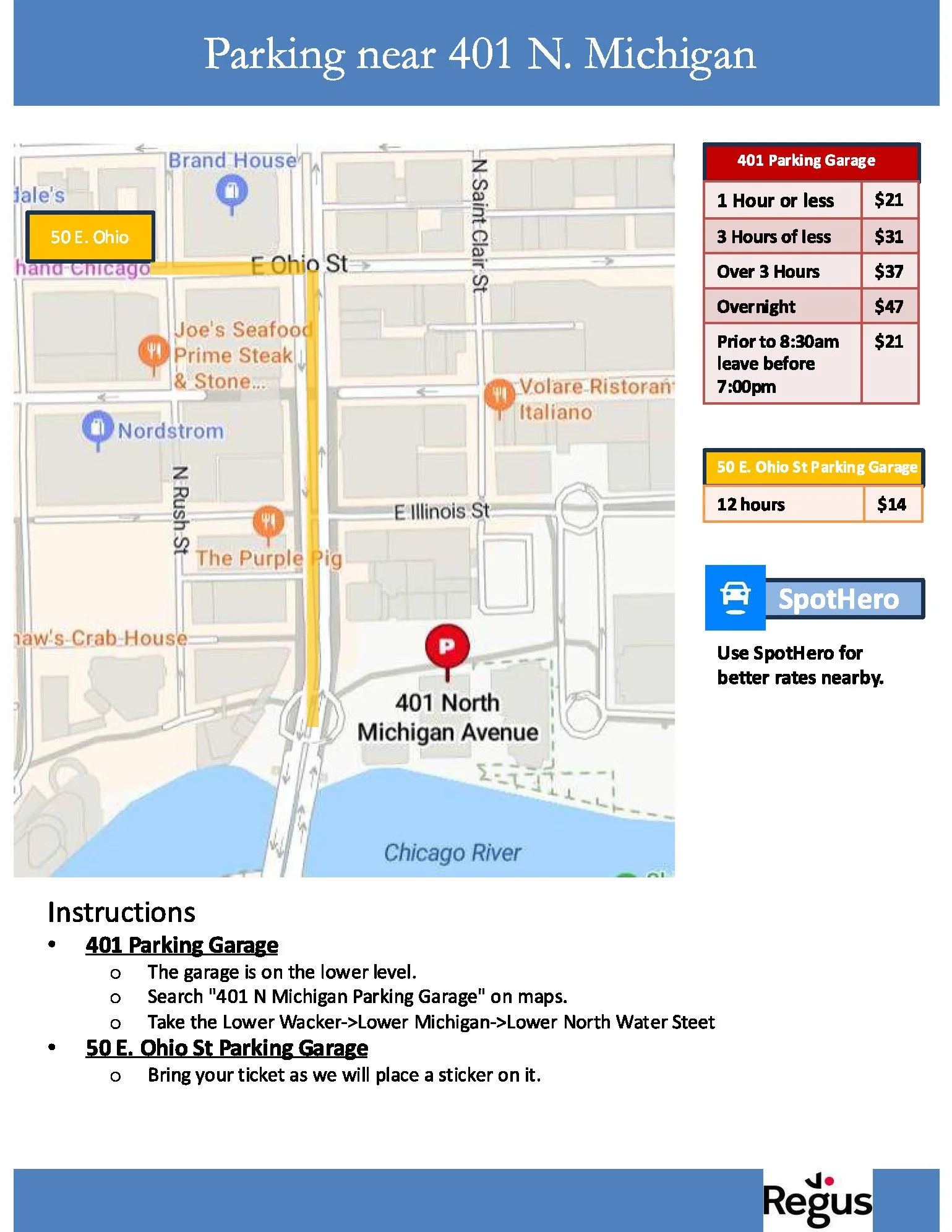 Chicago office parking information