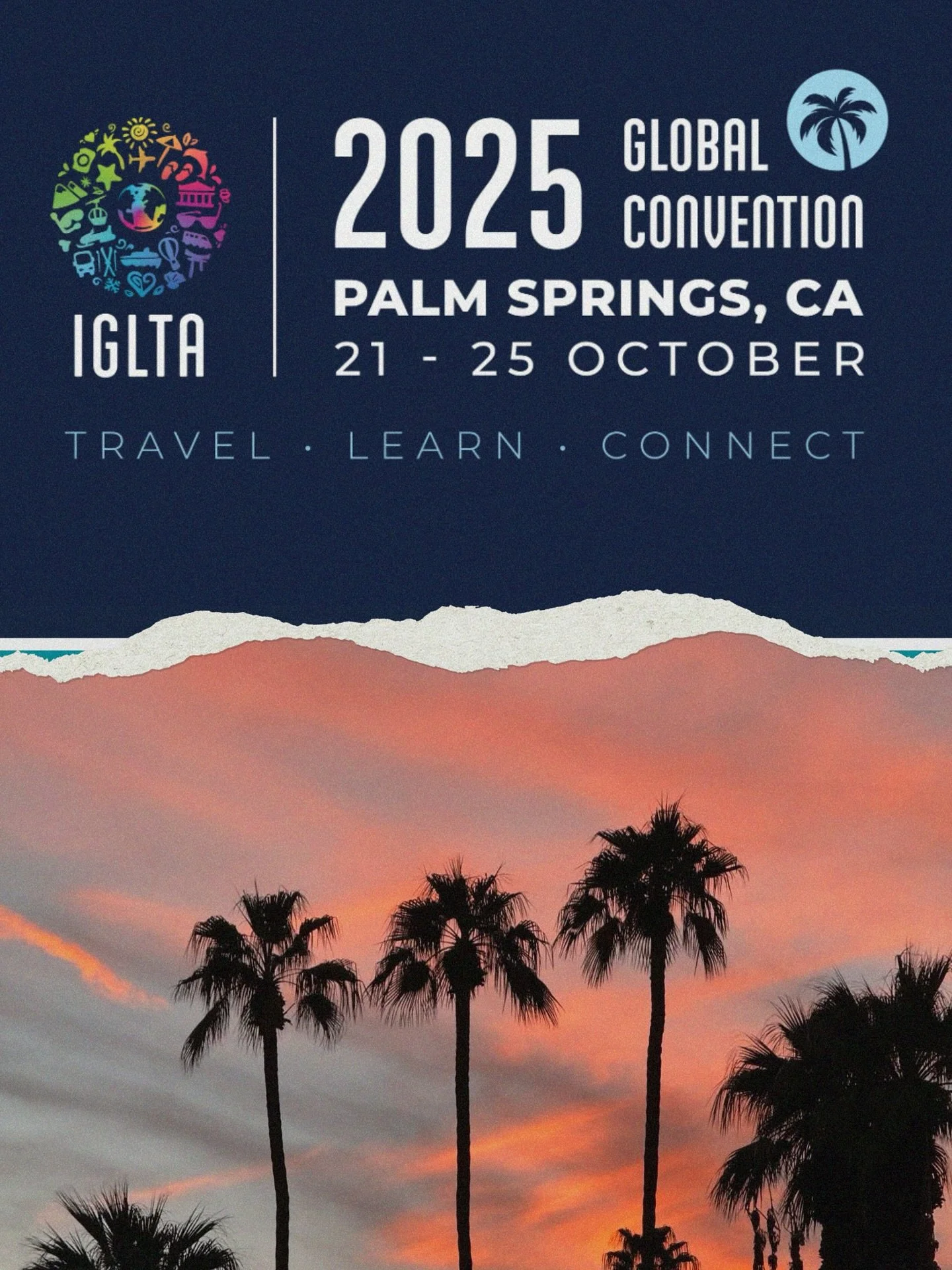We are excited to be joining the world&rsquo;s premier educational and networking event for LGBTQ+ tourism professionals at the 2025 @iglta Global Convention in Palm Springs, California thanks to the IGLTA Foundation. 

The event returns to the US We