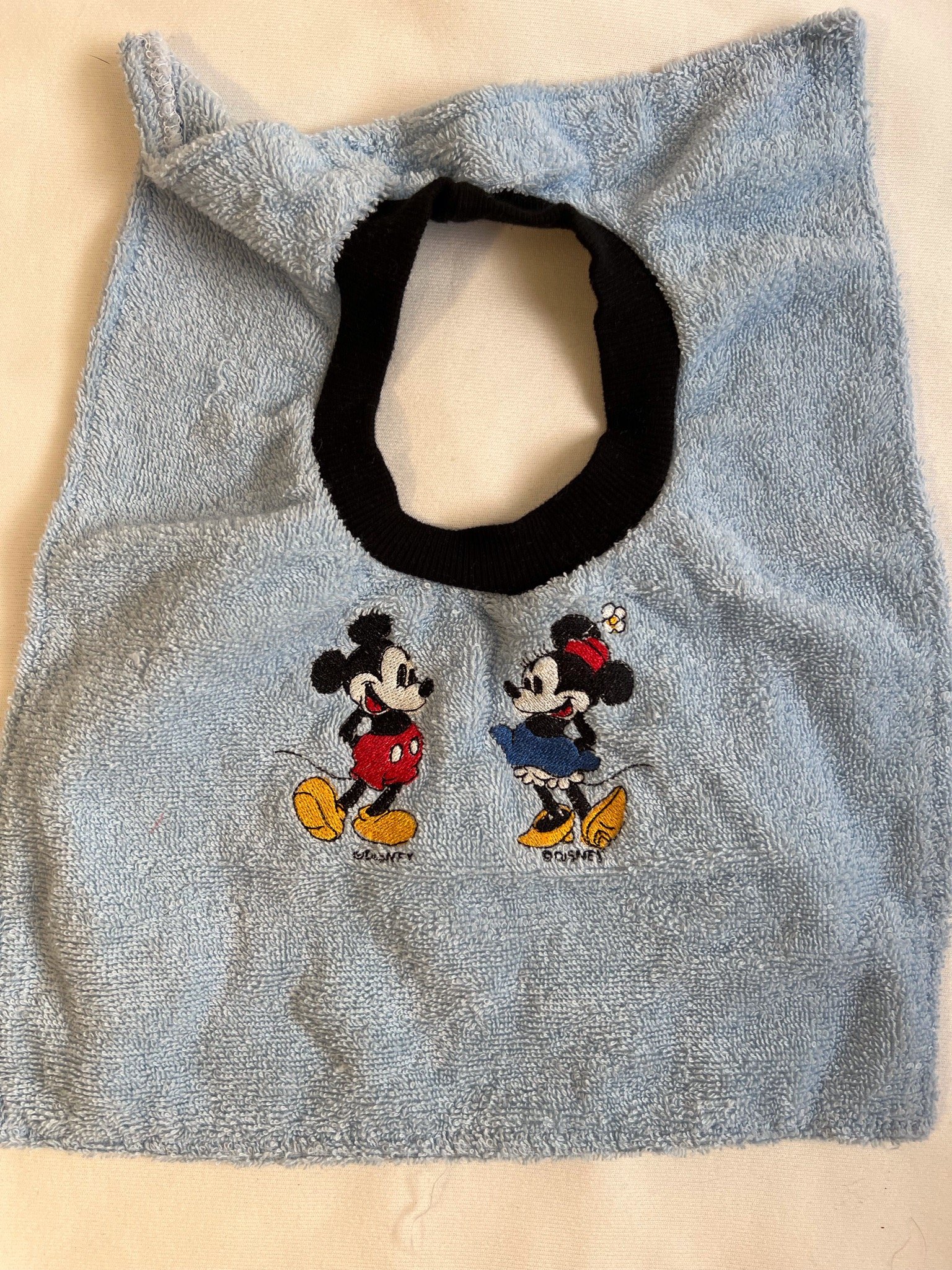 Baby:Toddler Bib - Blue Mickey & Minnie.jpeg