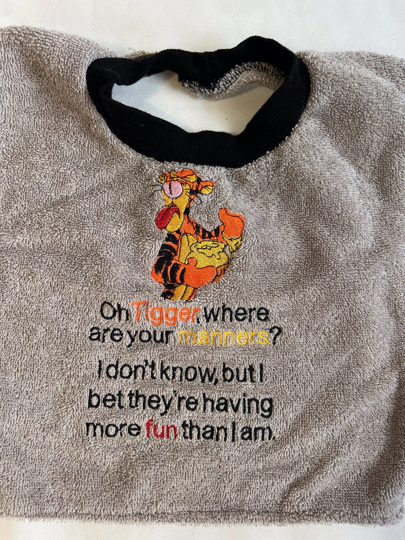 Baby:Toddler Bib - Brown Tigger.jpeg