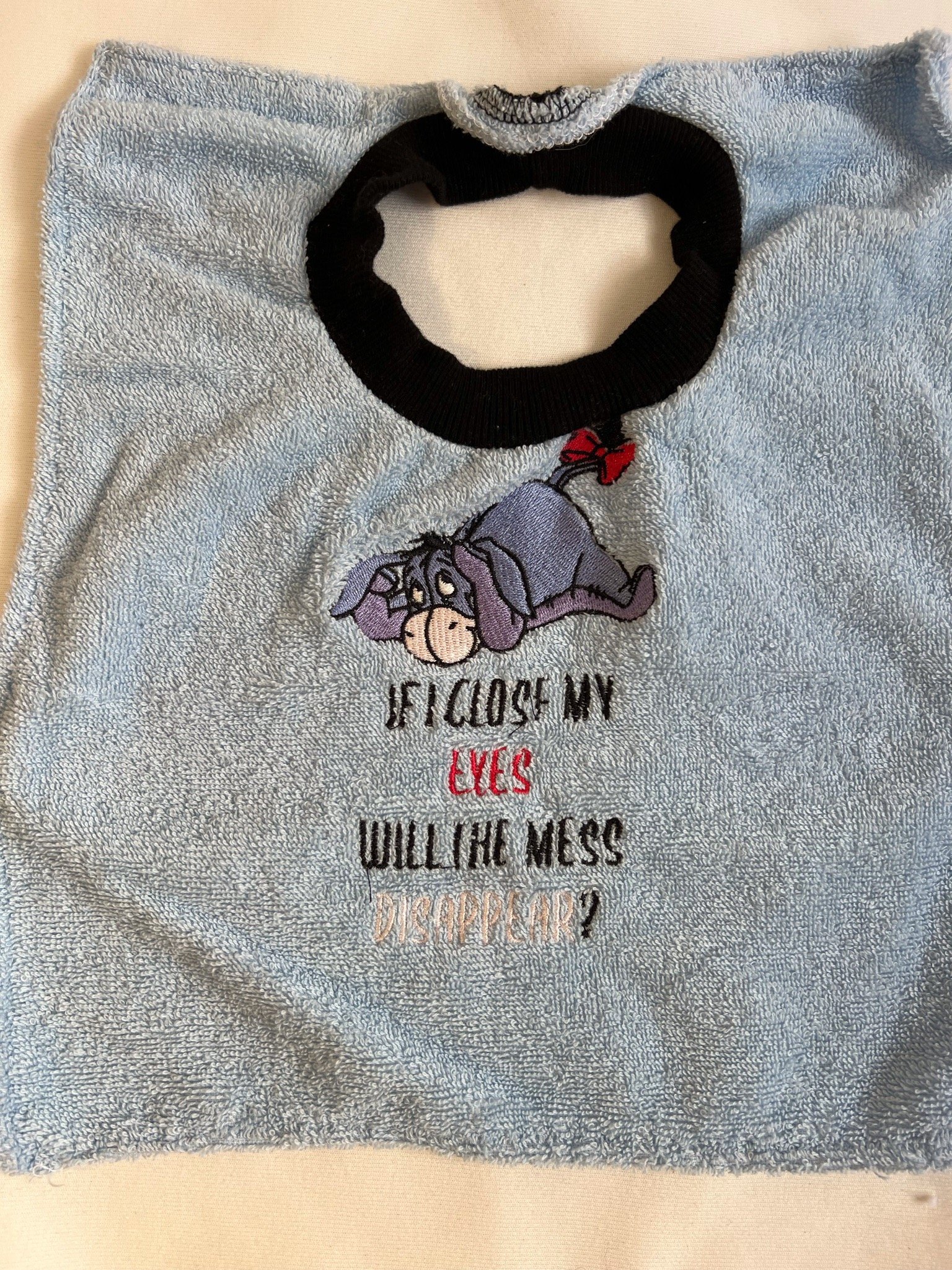 Baby:Toddler Bib - Blue Eeyore.jpeg