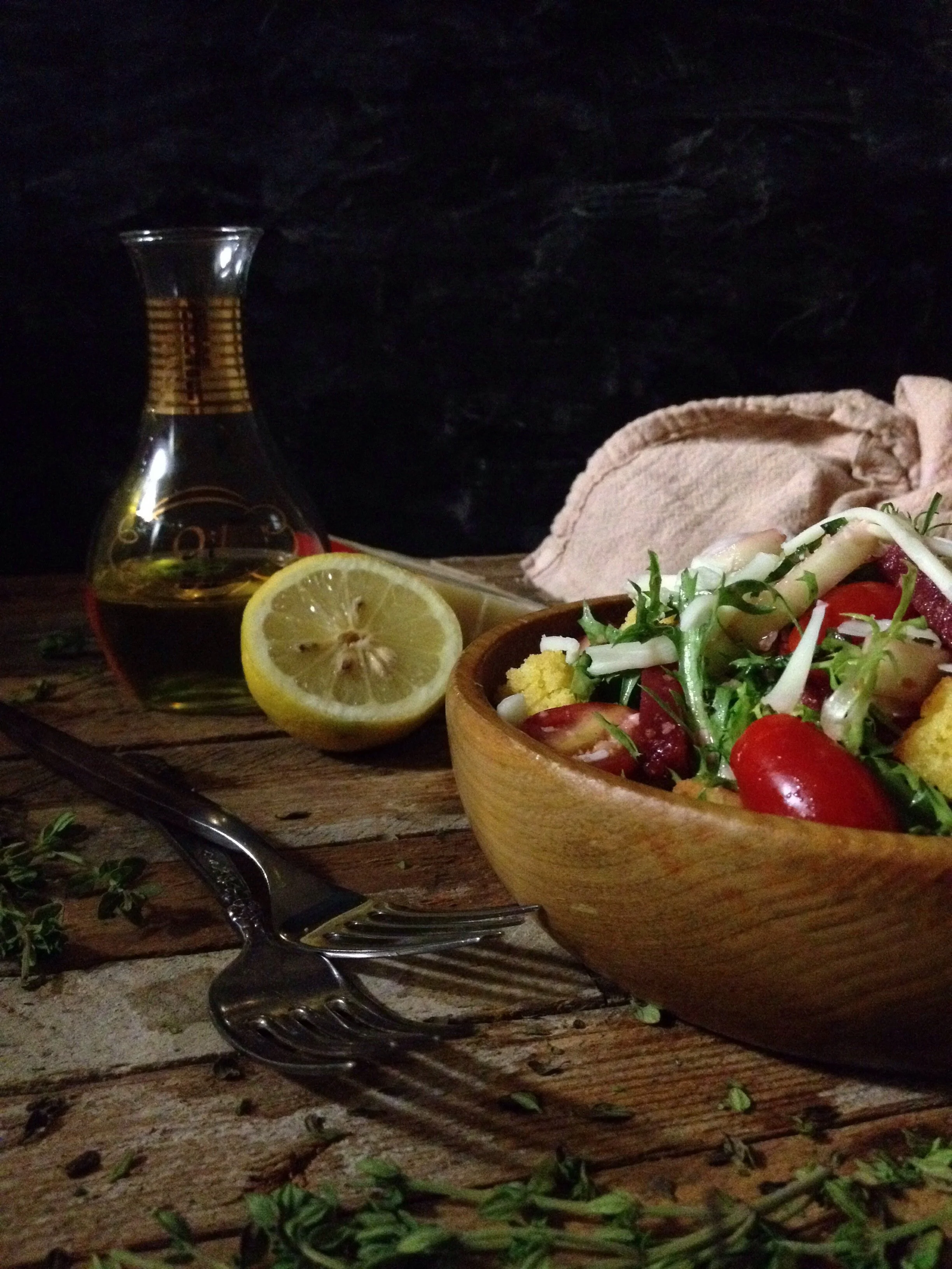 Cornbread Panzanella Salad