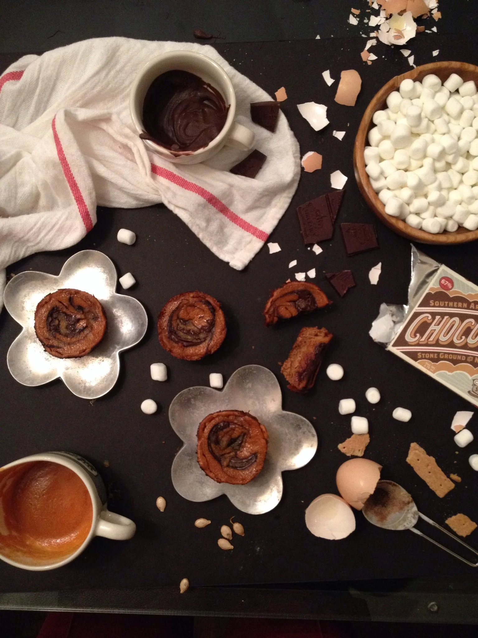 Torched Marshmallow Pumpkin Pie with Olive &amp; Sinclair Chocolate