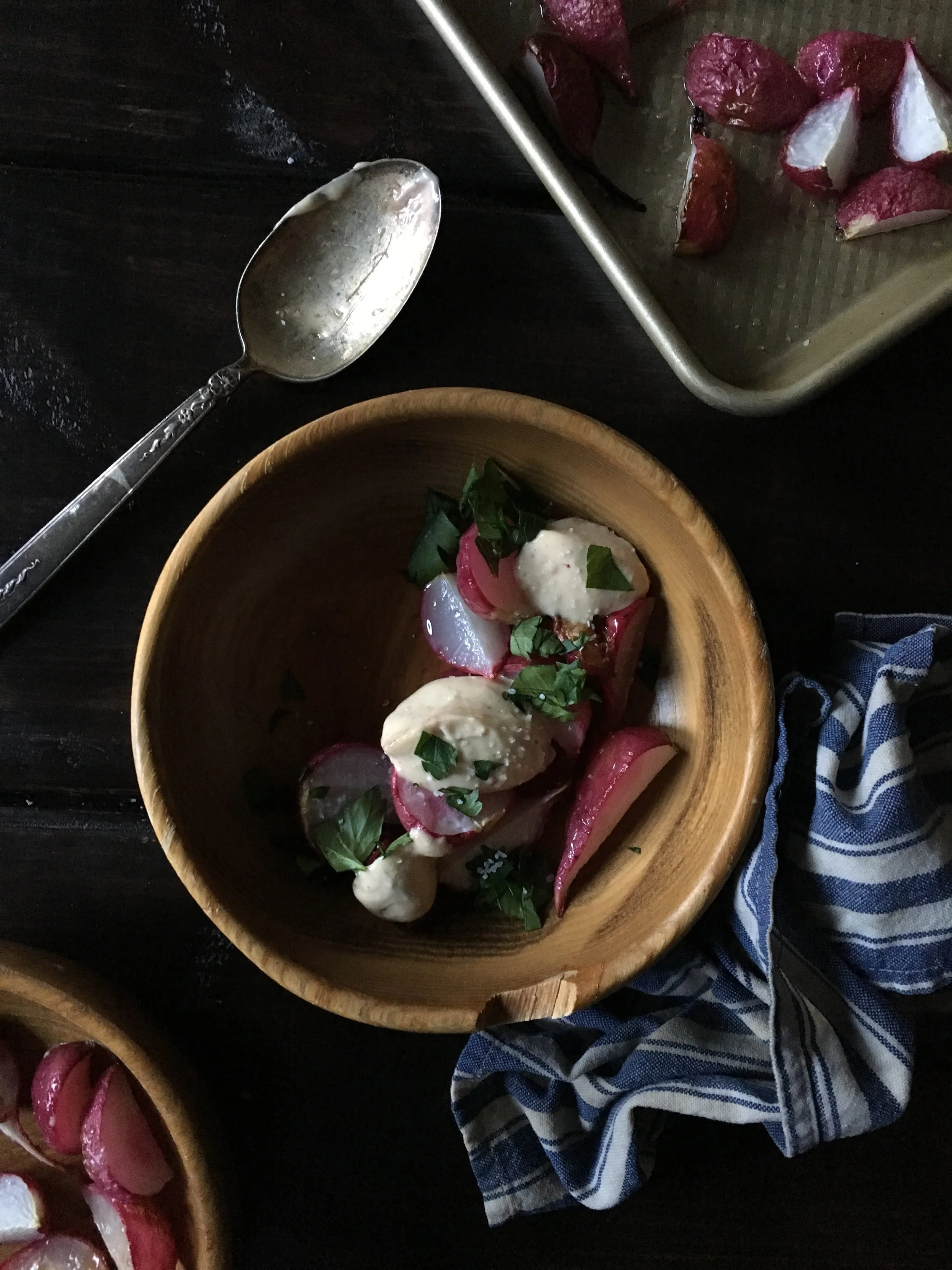 Roasted Radishes &amp; Garlic Aioli
