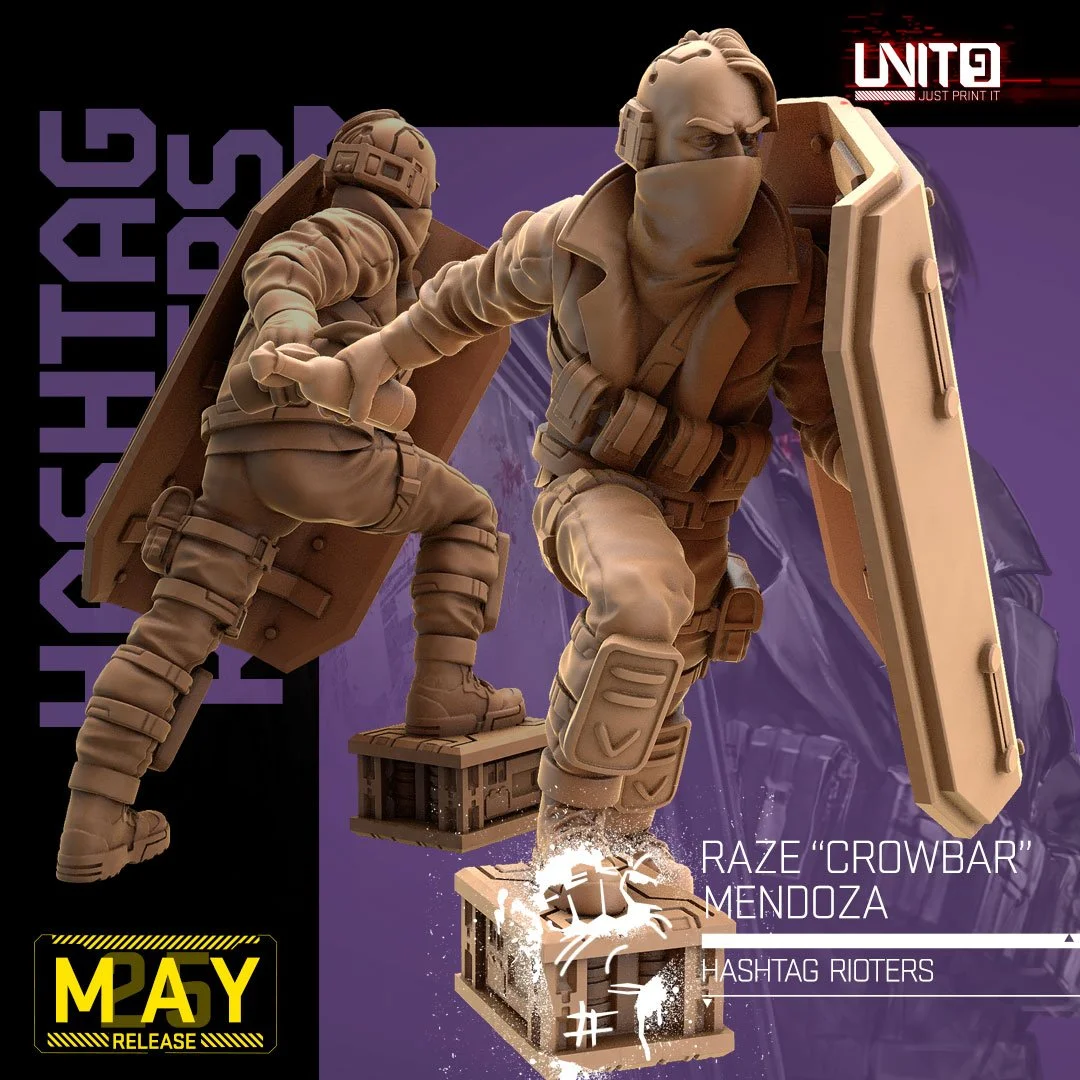 Raze “Crowbar” Mendoza v3 - Hashtag Rioters