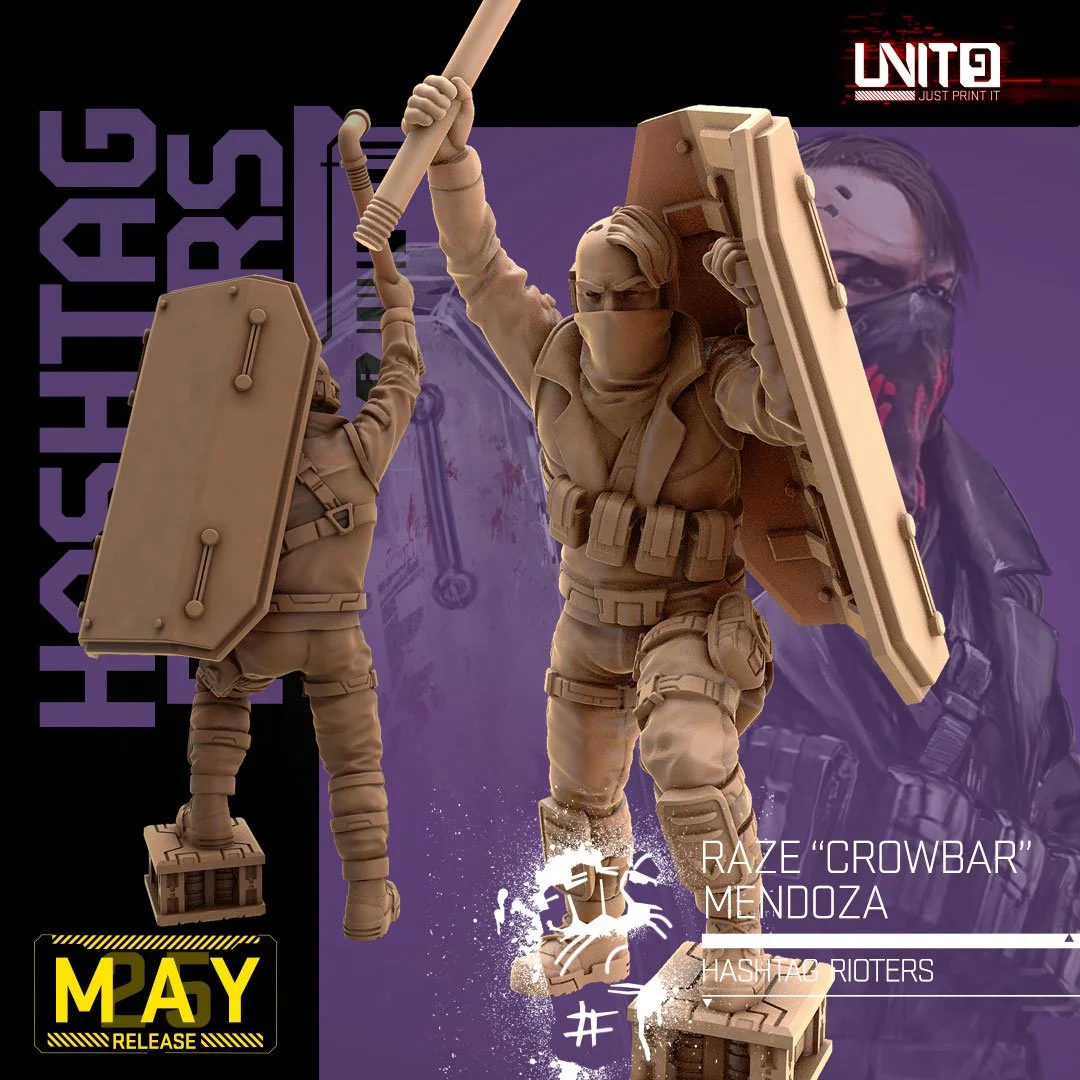 Raze “Crowbar” Mendoza v2 - Hashtag Rioters