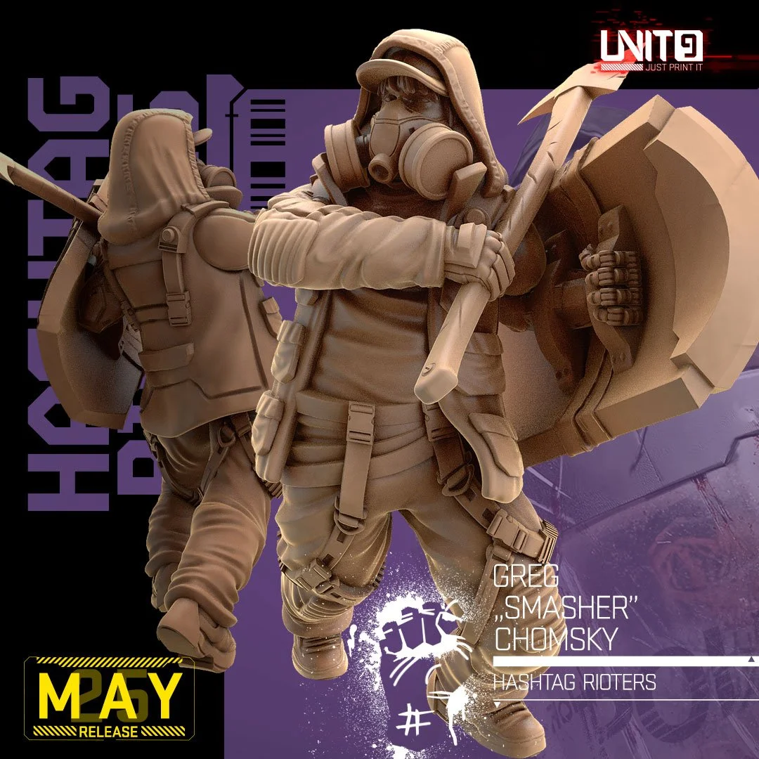 Greg "Smasher" Chomsky v2 - Hashtag Rioters