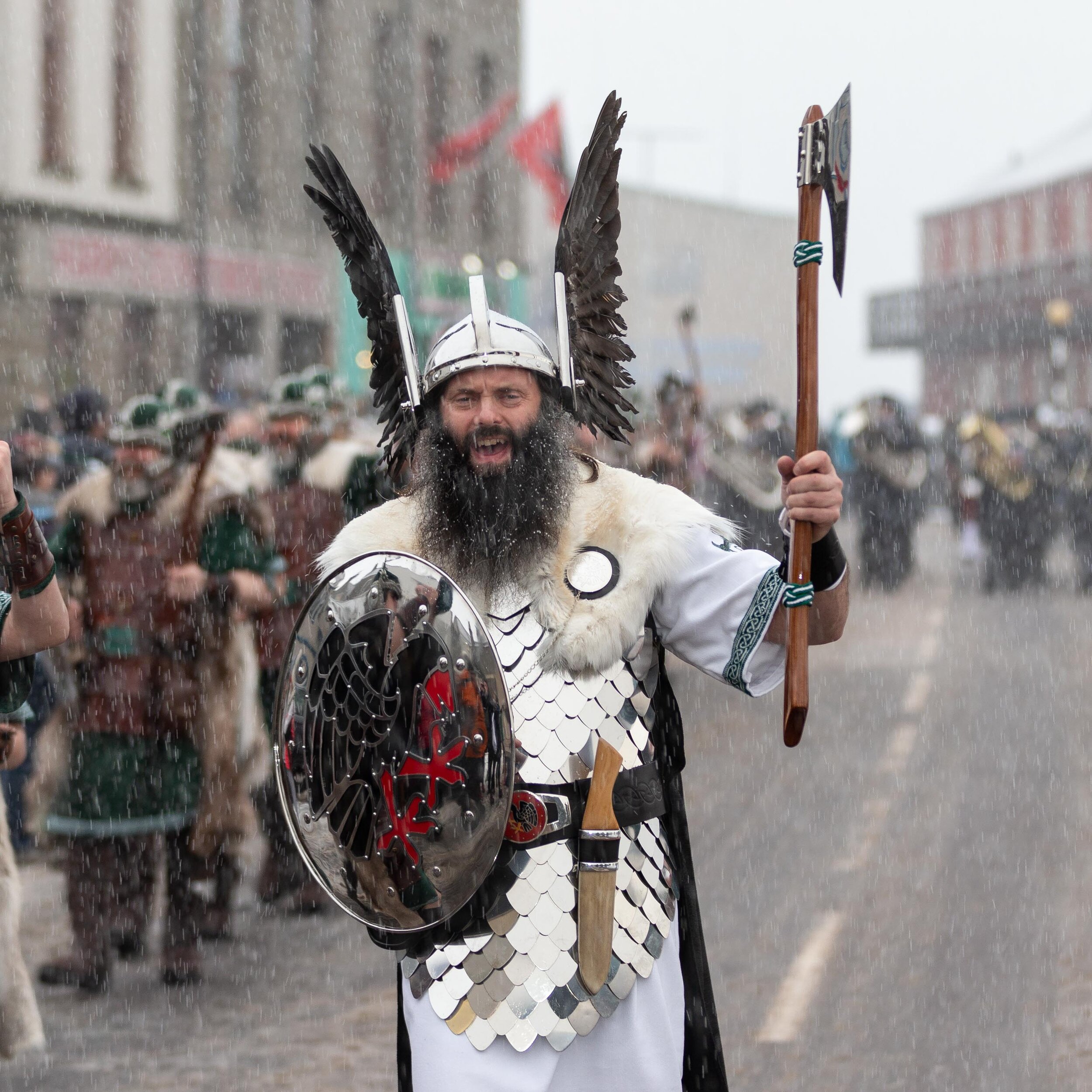 Up Helly Aa 2019 - Daytime featuring Guizer Jarl John Nicolson as Thorsten Egilsson
