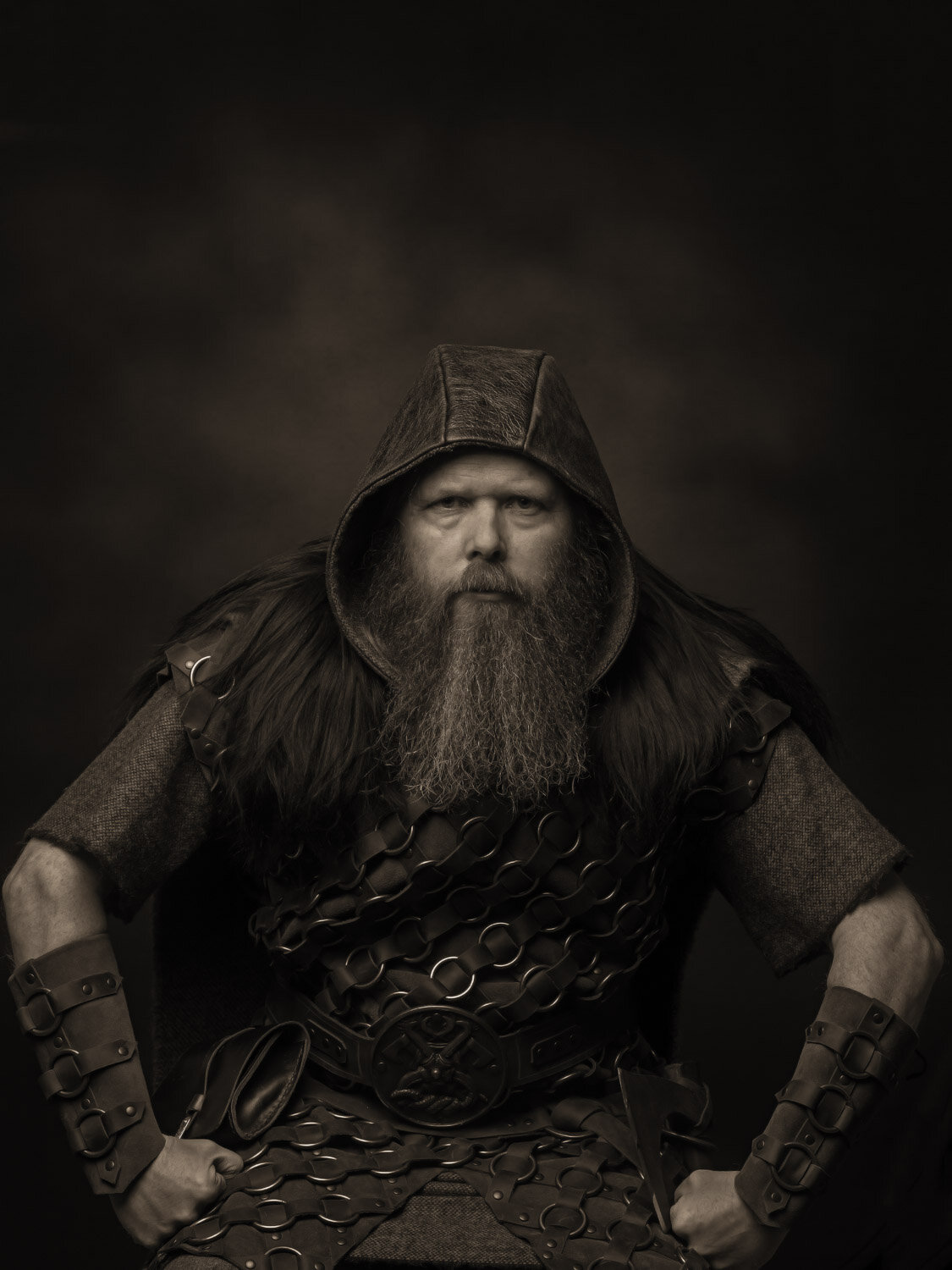 Portraits of Delting Up Helly Aa Guizer Jarl Andrew Hall
