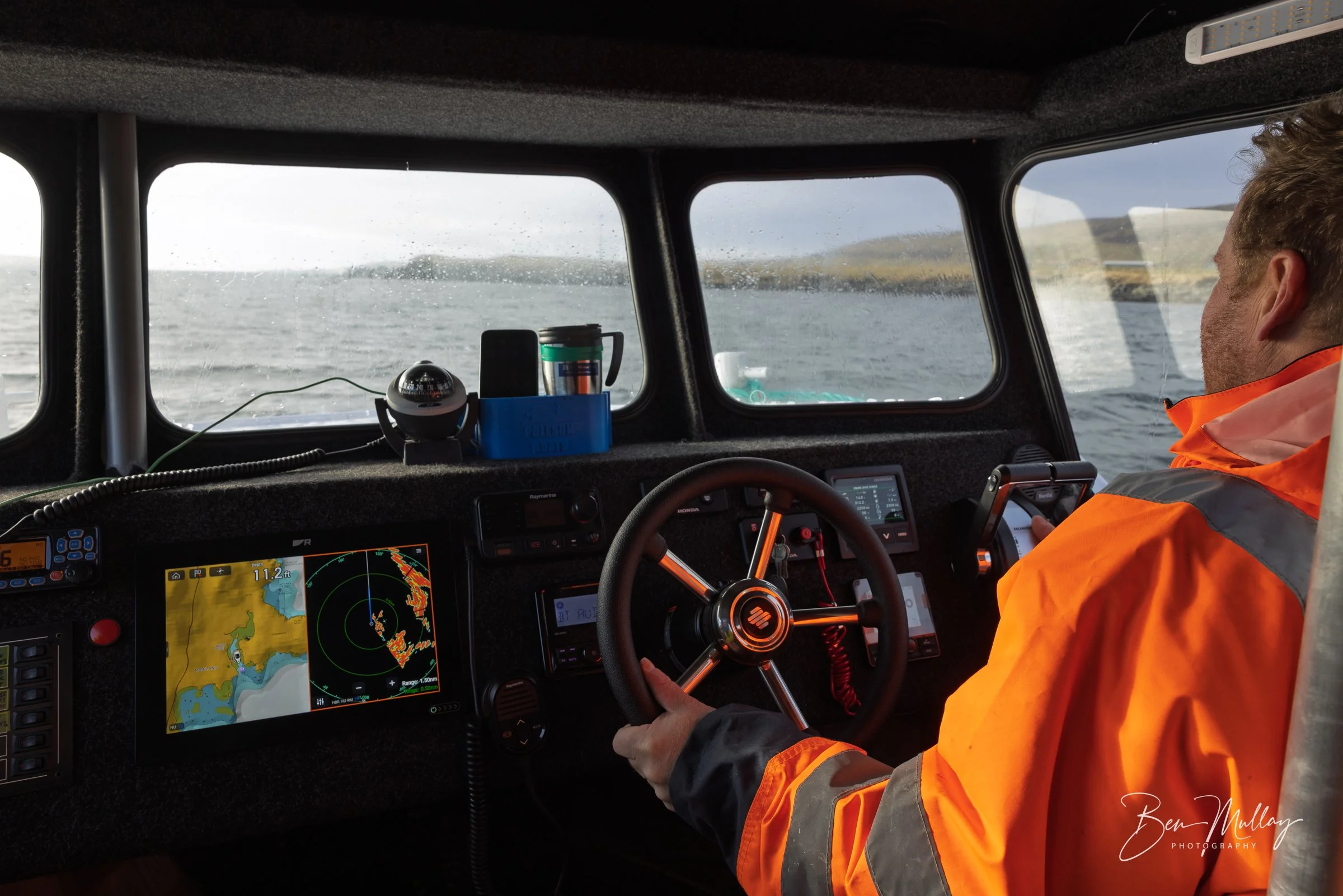 Onboard the Mousa ferry 'Alamootie'