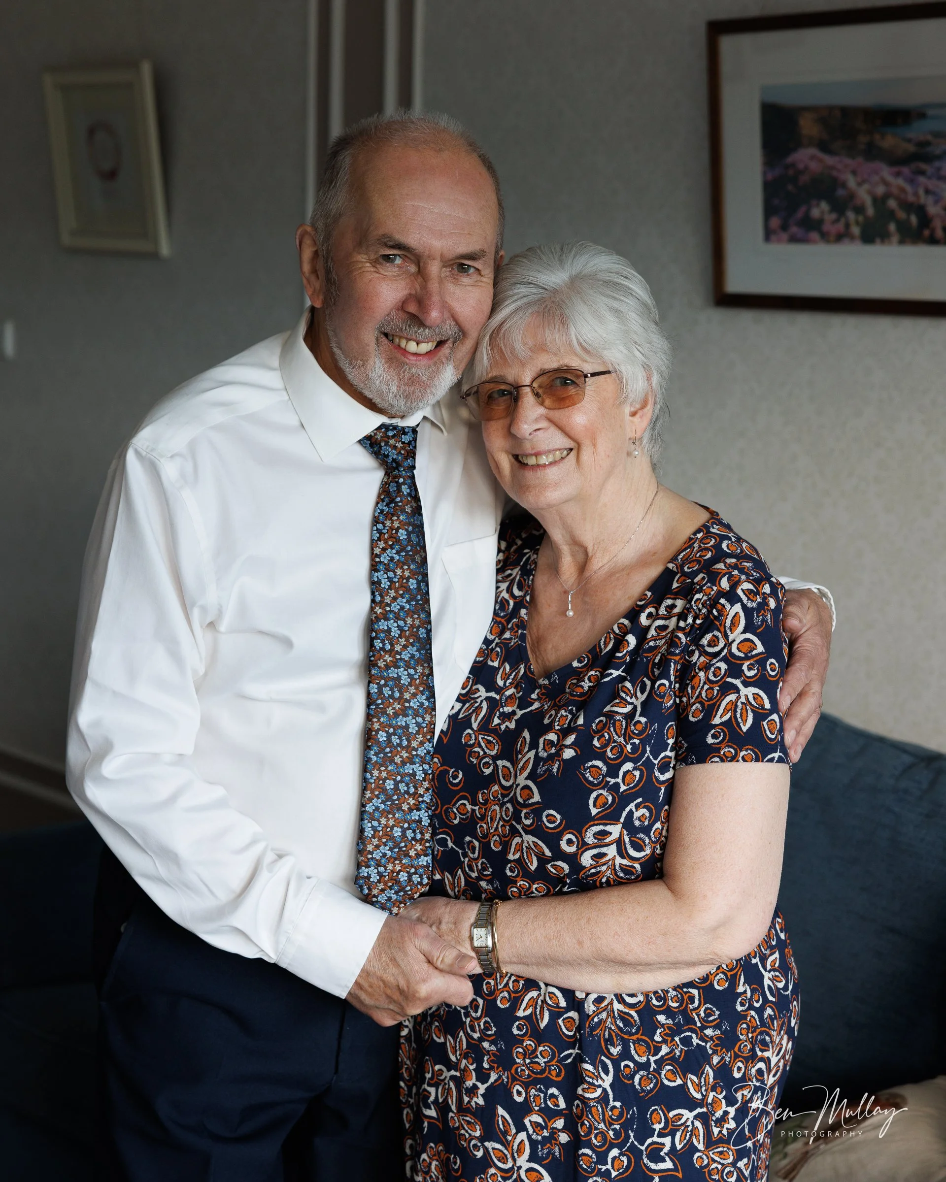Portrait of Maurice and Deborah Anderson marking 50 years of marriage.