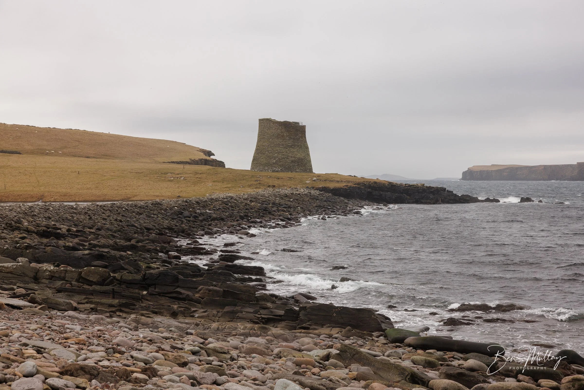 Mousa Broch viewed from the shoreline