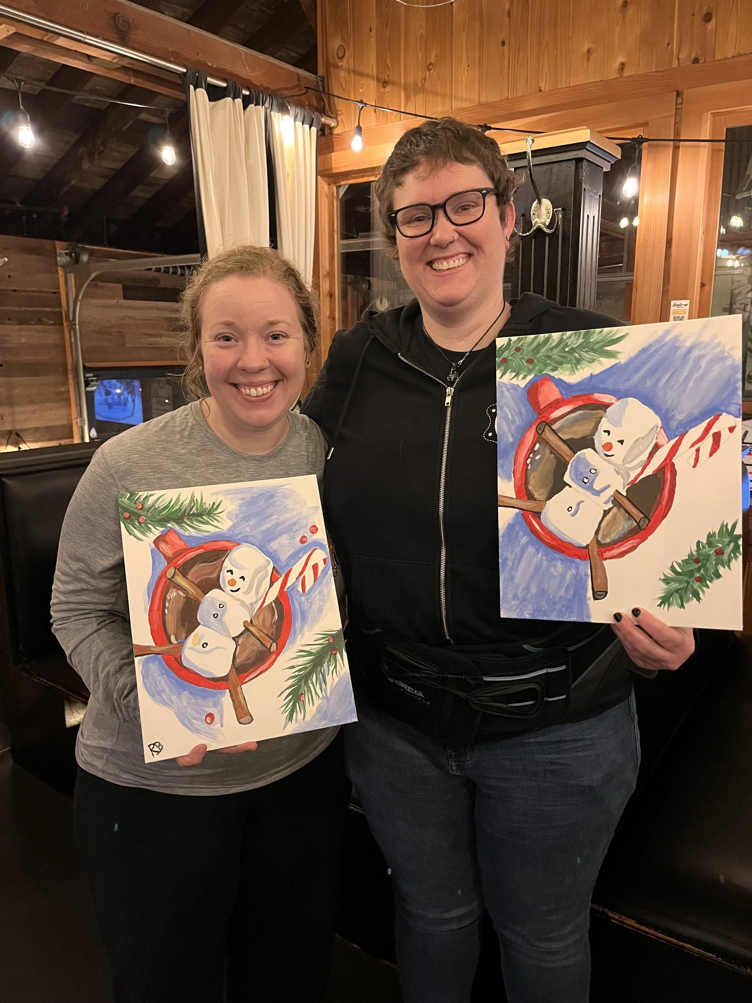Holiday Painting at Lazy Days Brewery PDX