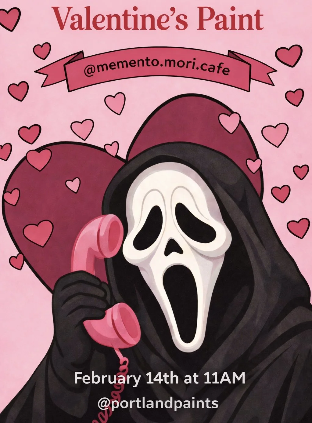Valentine’s Painting at Memento Mori Cafe