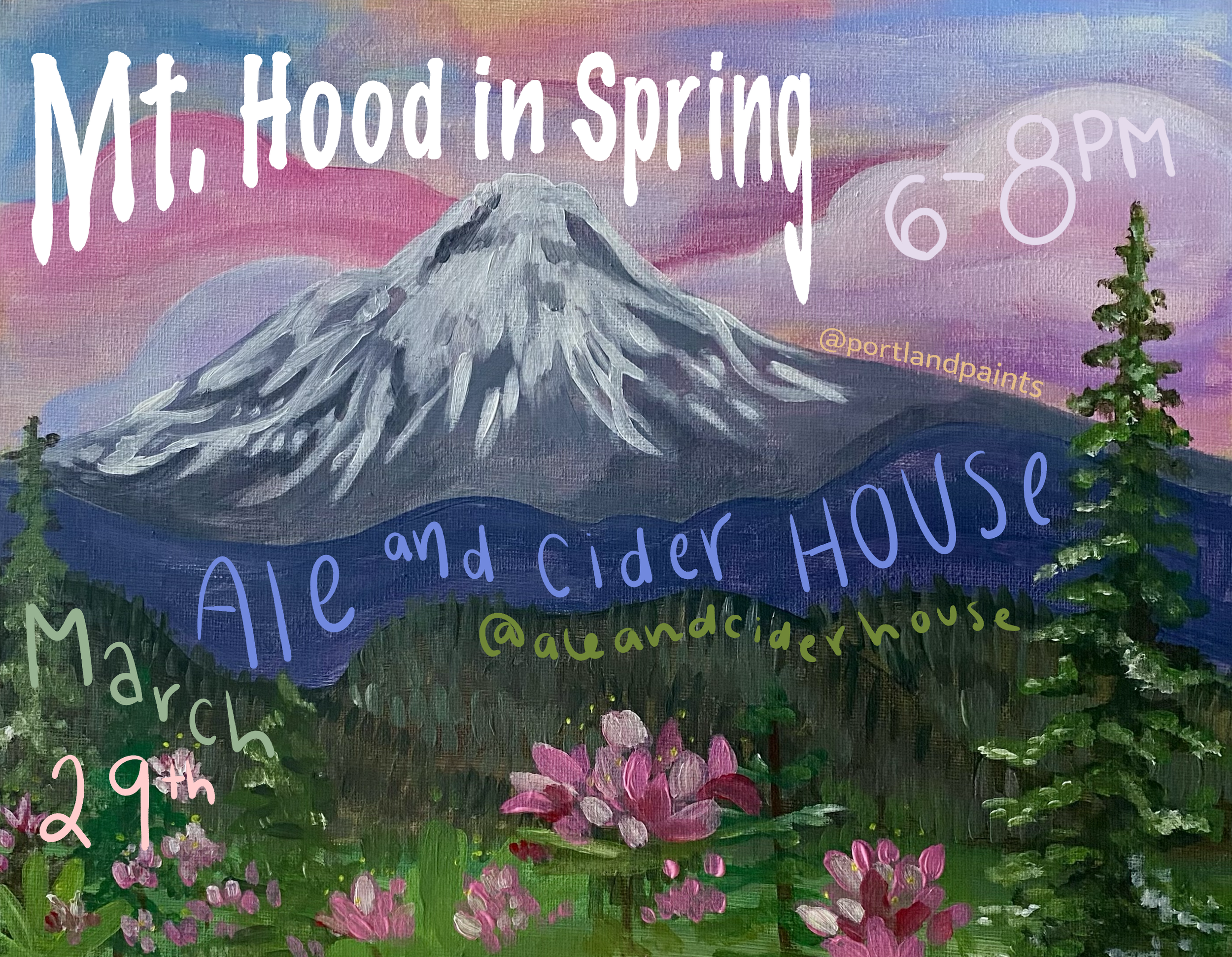 Mt. Hood in the Spring - Ale and Cider House 