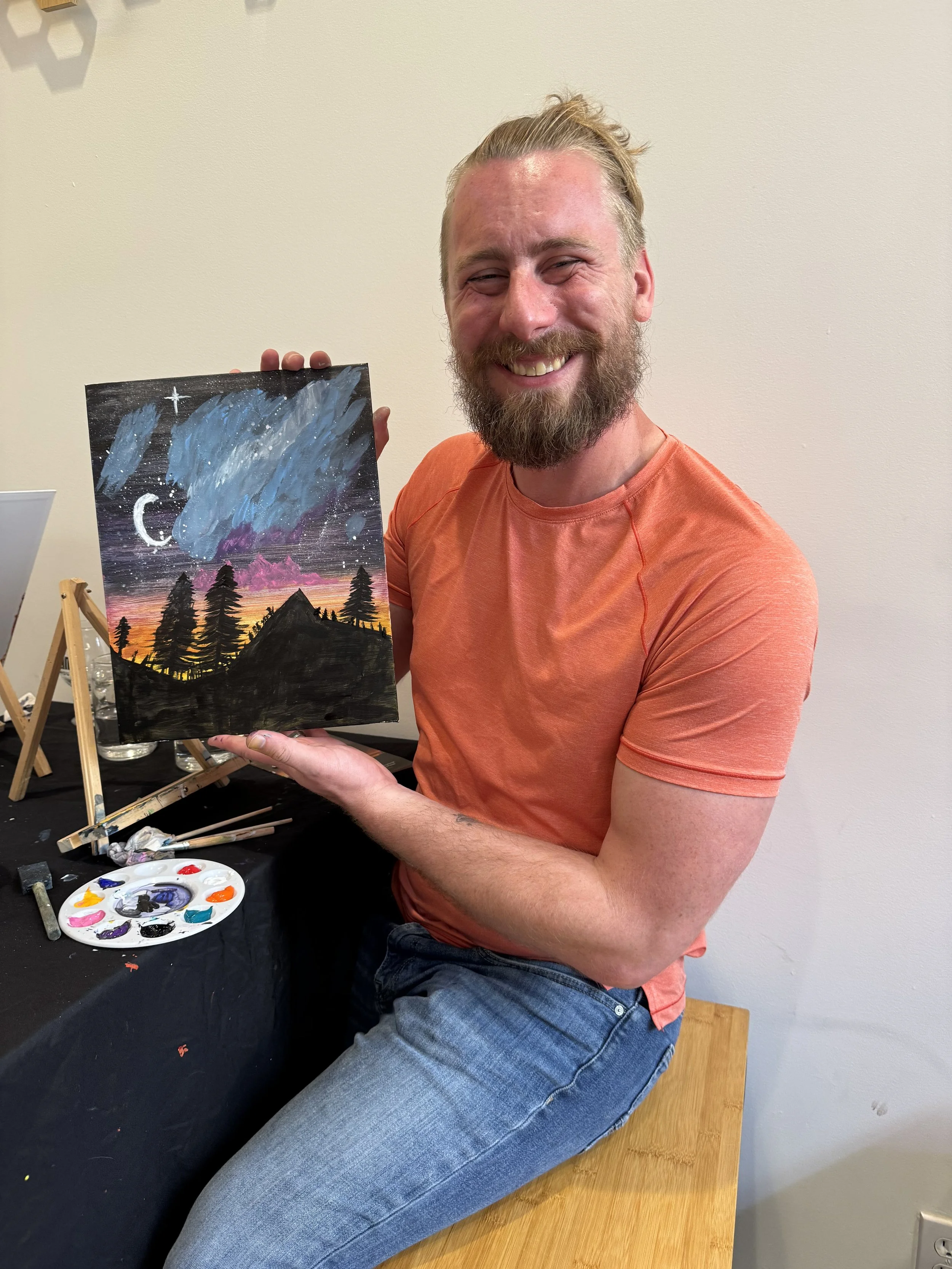 Night Sky Paint Night at Schilling Cider House