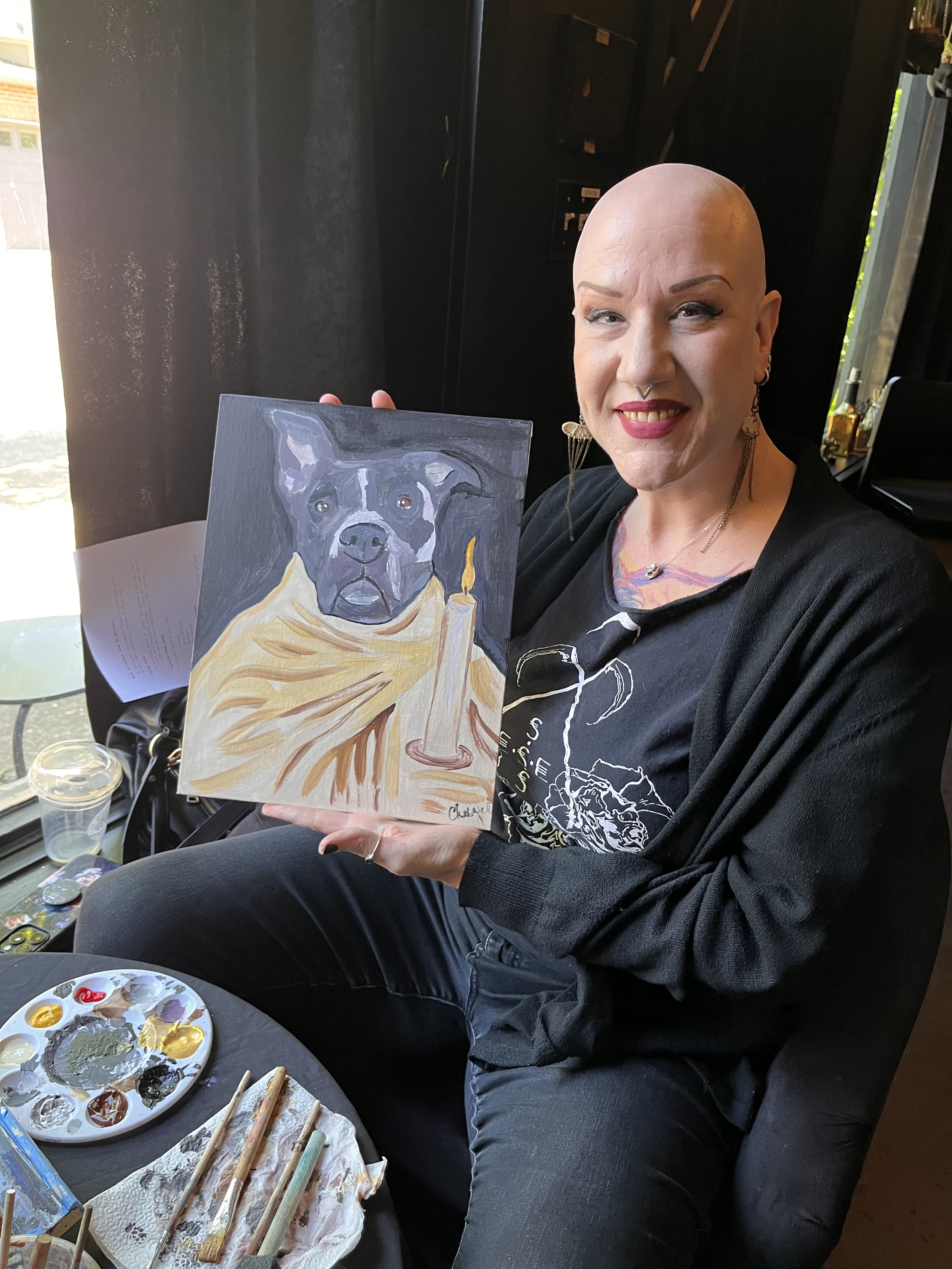 Spooky Pet Painting at Memento Mori Cafe