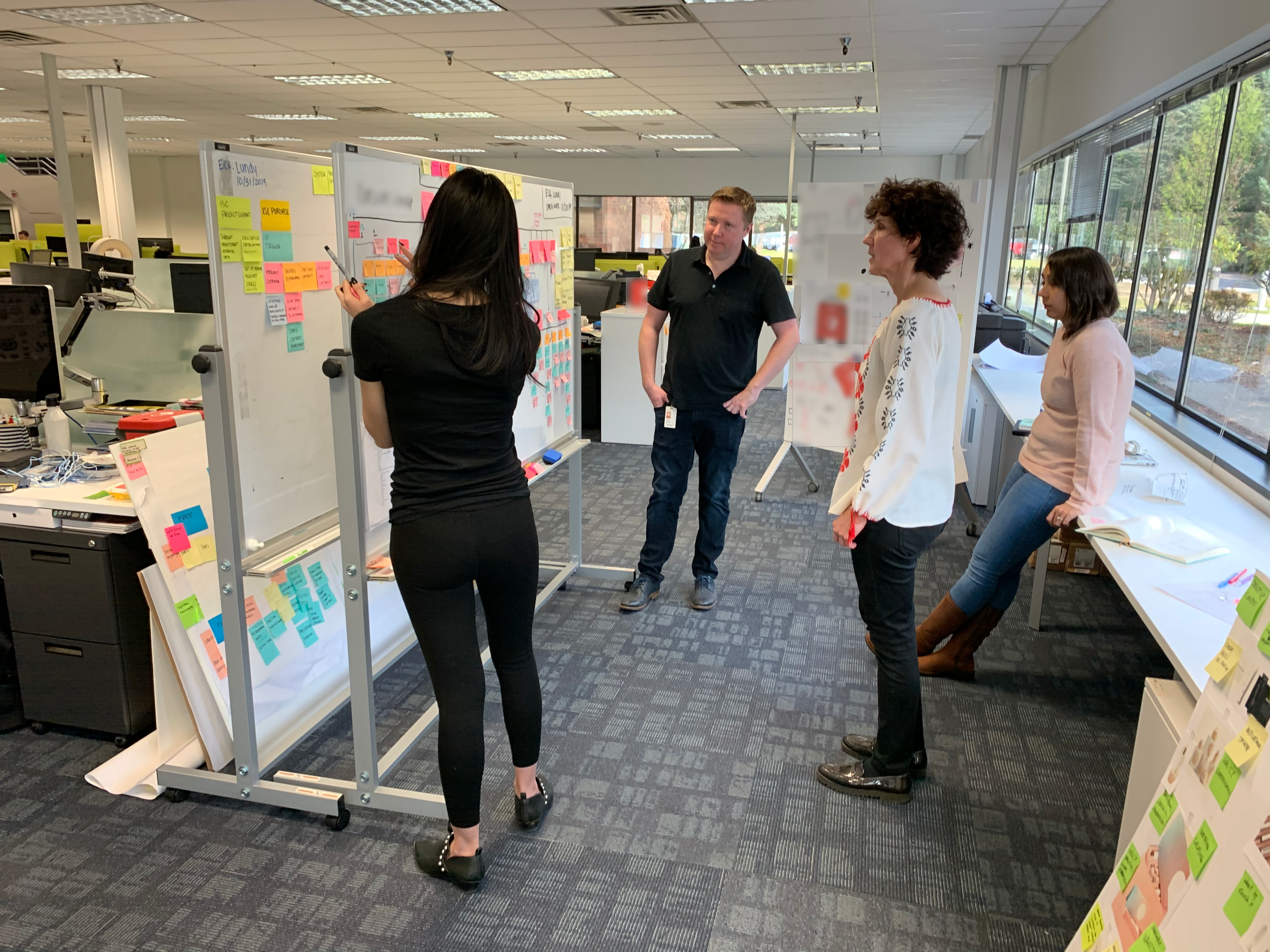 Collaboration with R&D on defining the admin state diagram. For propriety reason, I have omitted and blurred confidential information.
