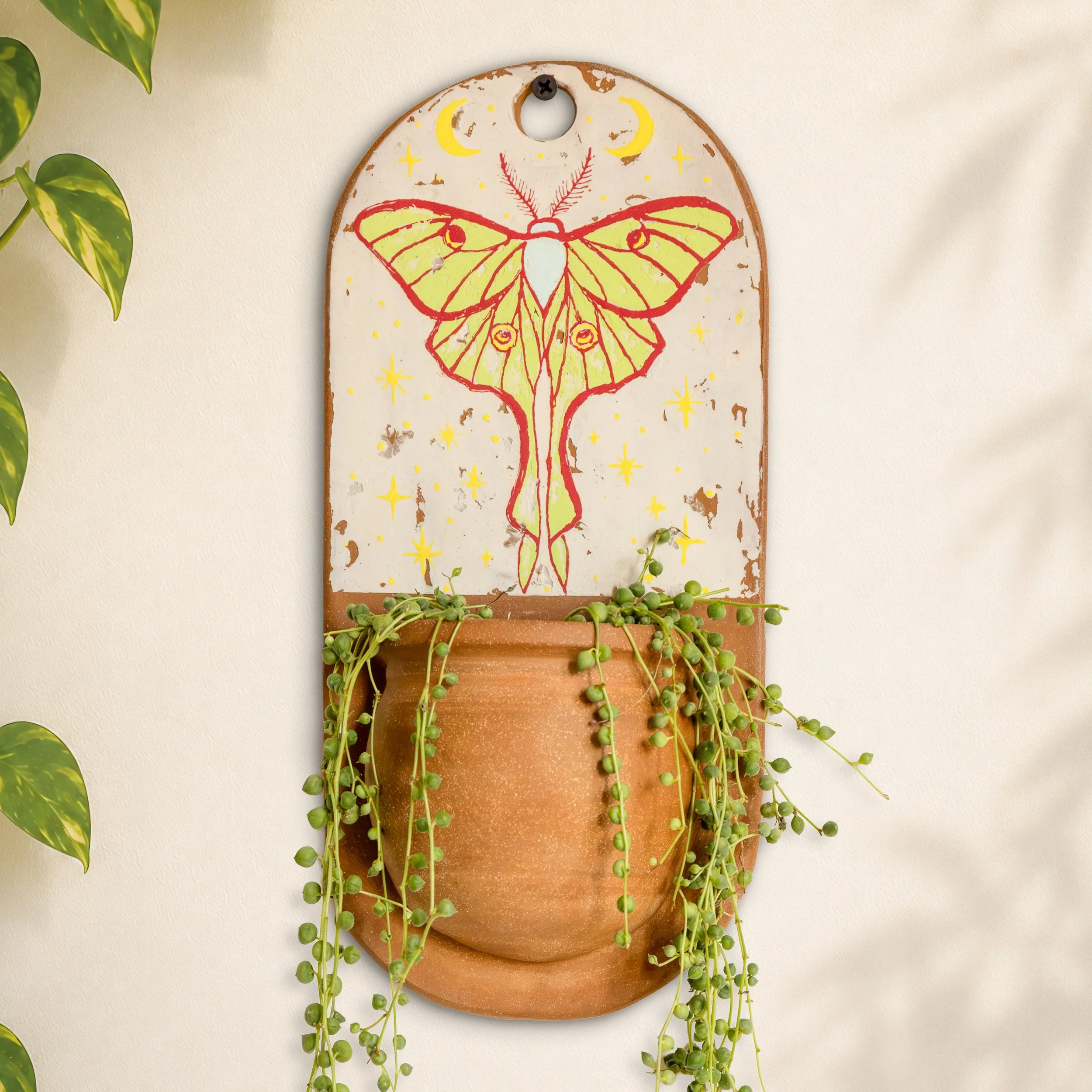 Luna Moth Wall Pocket