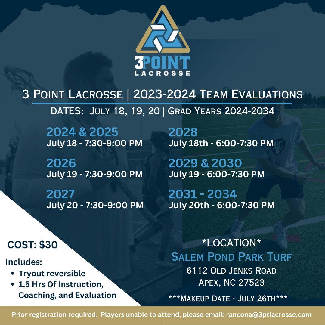 Tryouts — 3 Point Lacrosse