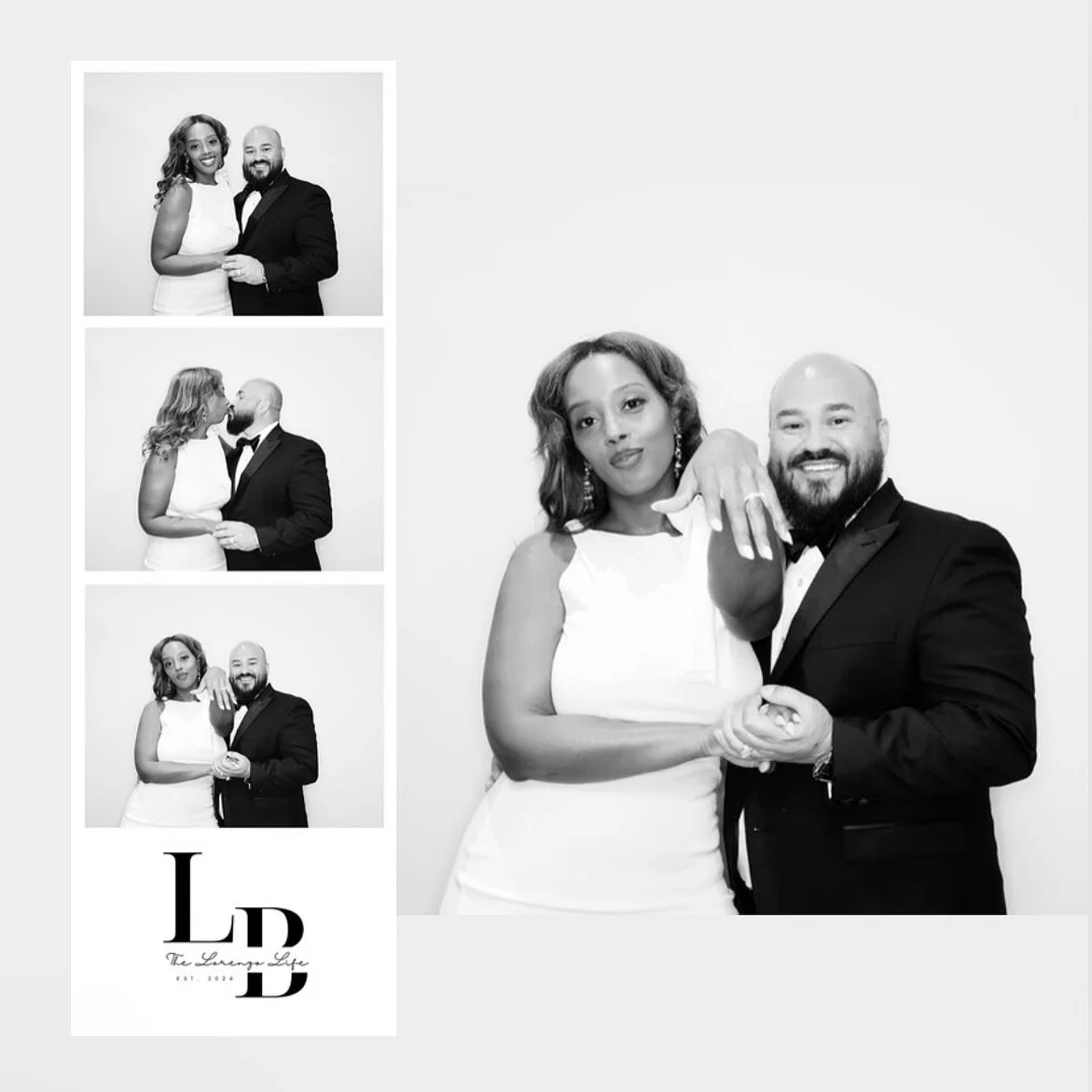 Simple & sleek. The newlyweds captured in our GLAM black & white booth β¨ 
#photoboothnearme #photoboothatlanta #glamphotography #glamphotobooth