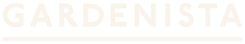 The word "GARDENISTA" in large capital letters with a horizontal line underneath.
