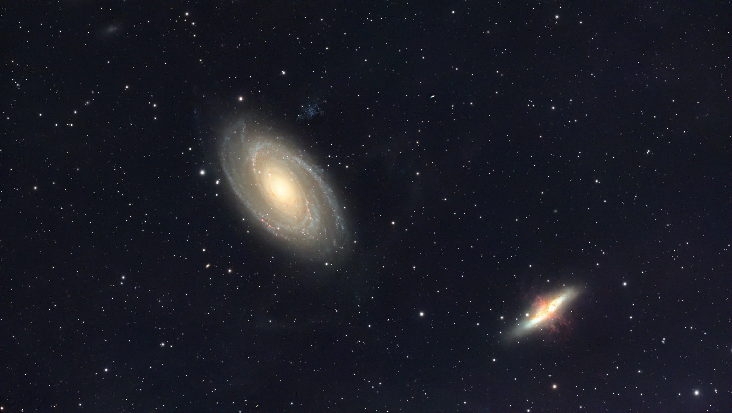 Bode's Galaxy M 81 and Cigar Galaxy M 82