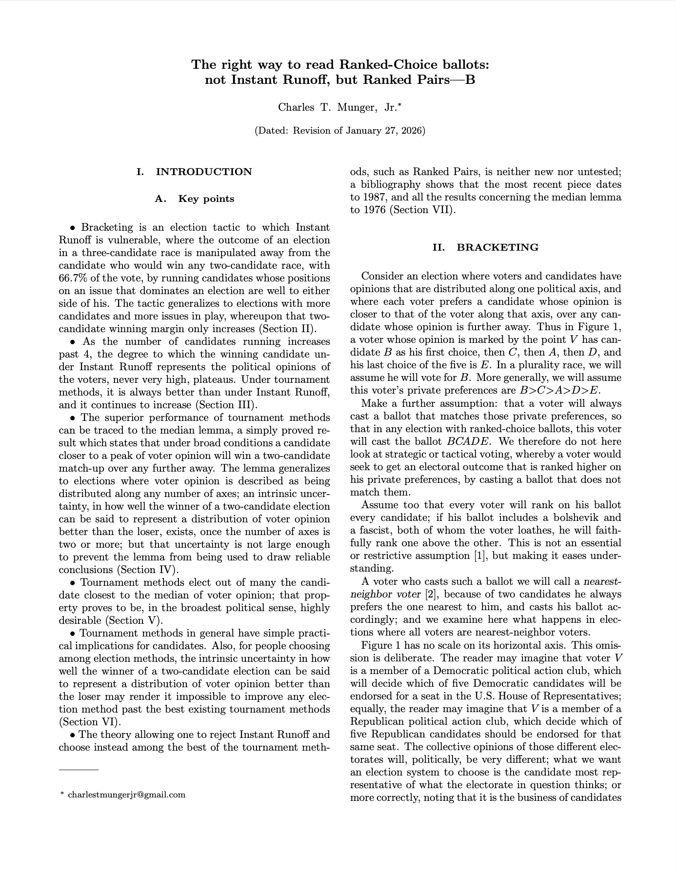 The right way to read Ranked-choice ballots: not Instant Runoff, but Ranked Pairs-B