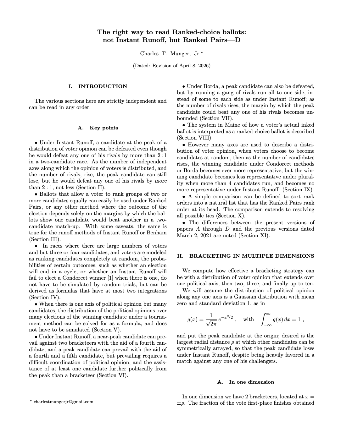 The right way to read Ranked-choice ballots: not Instant Runoff, but Ranked Pairs-D