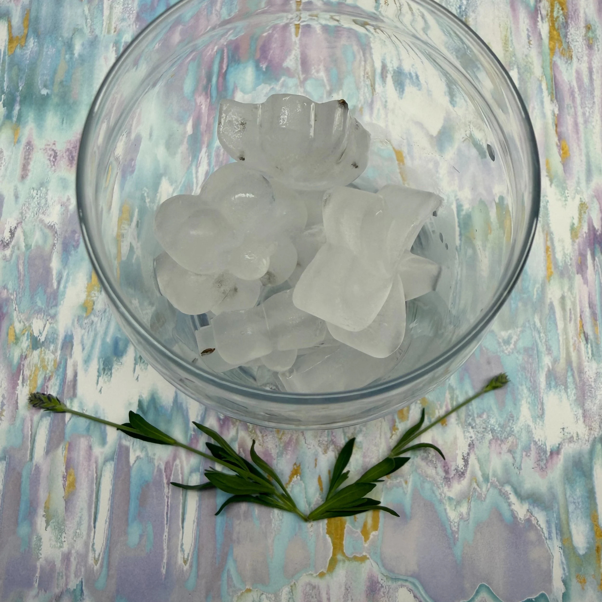 Floral, calm, and quietly fancy: new lavender flower ice for your spring sips!