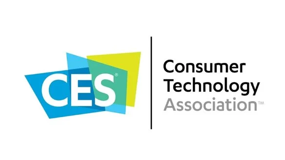 CES Consumer Technology Association logo with colorful overlapping shapes and text.