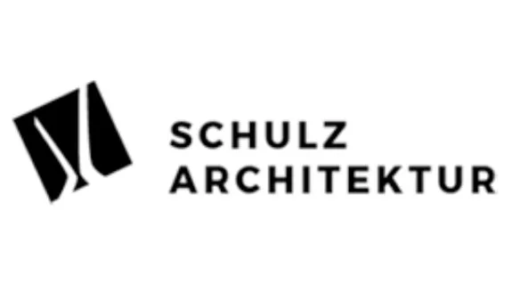 Black and white logo for Schulz Architektur, featuring a stylized abstract design and the name in bold, uppercase letters.