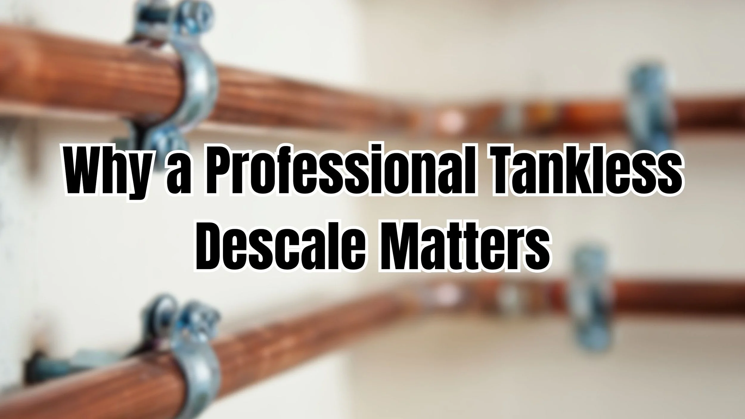 A tankless water heater heat exchanger illustration showing improved water flow after descaling.