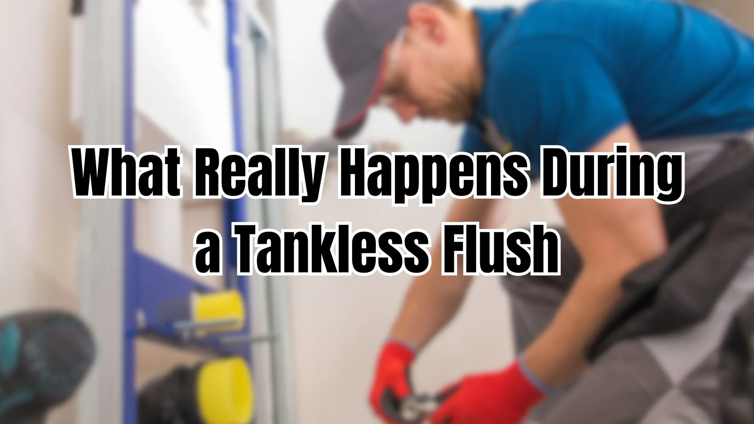 Professional tankless water heater flushing process for a home in Hendersonville, Tennessee