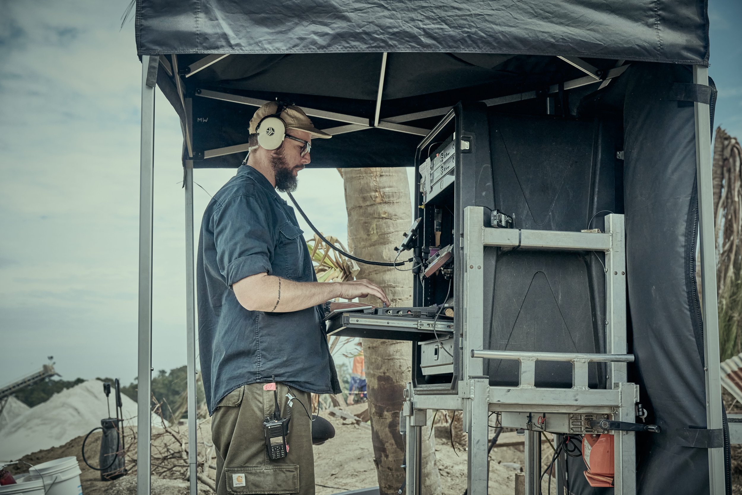 Dane Cody mixing Mosquito Bowl.
