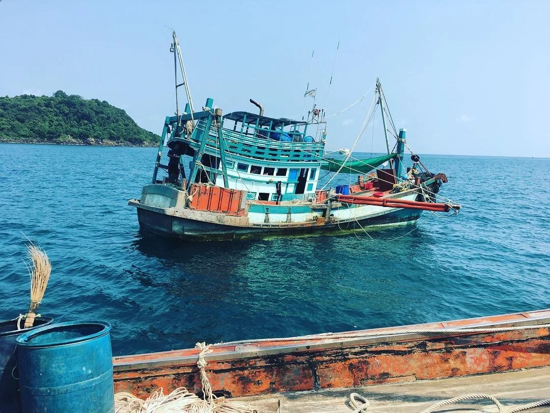 On location for Buoyancy off the Gulf of Thailand in Cambodia.
