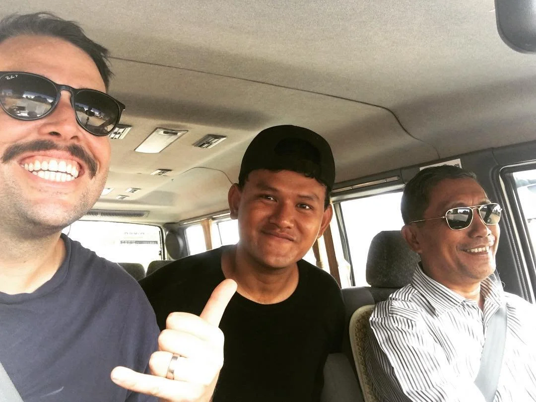 Dane, Sony, and Driver (team sound) on Buoyancy in Cambodia, 2019.