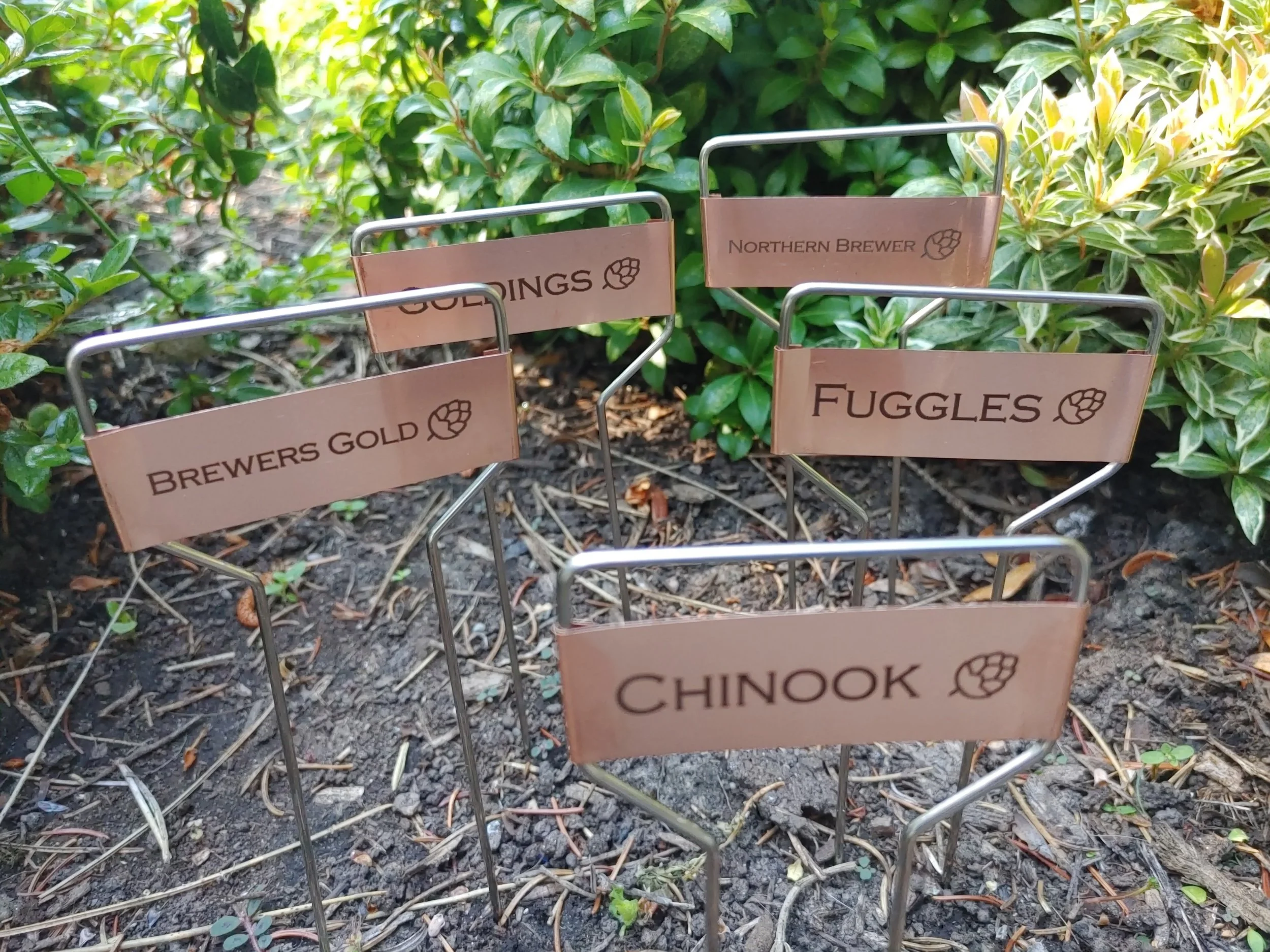 Copper Garden Markers