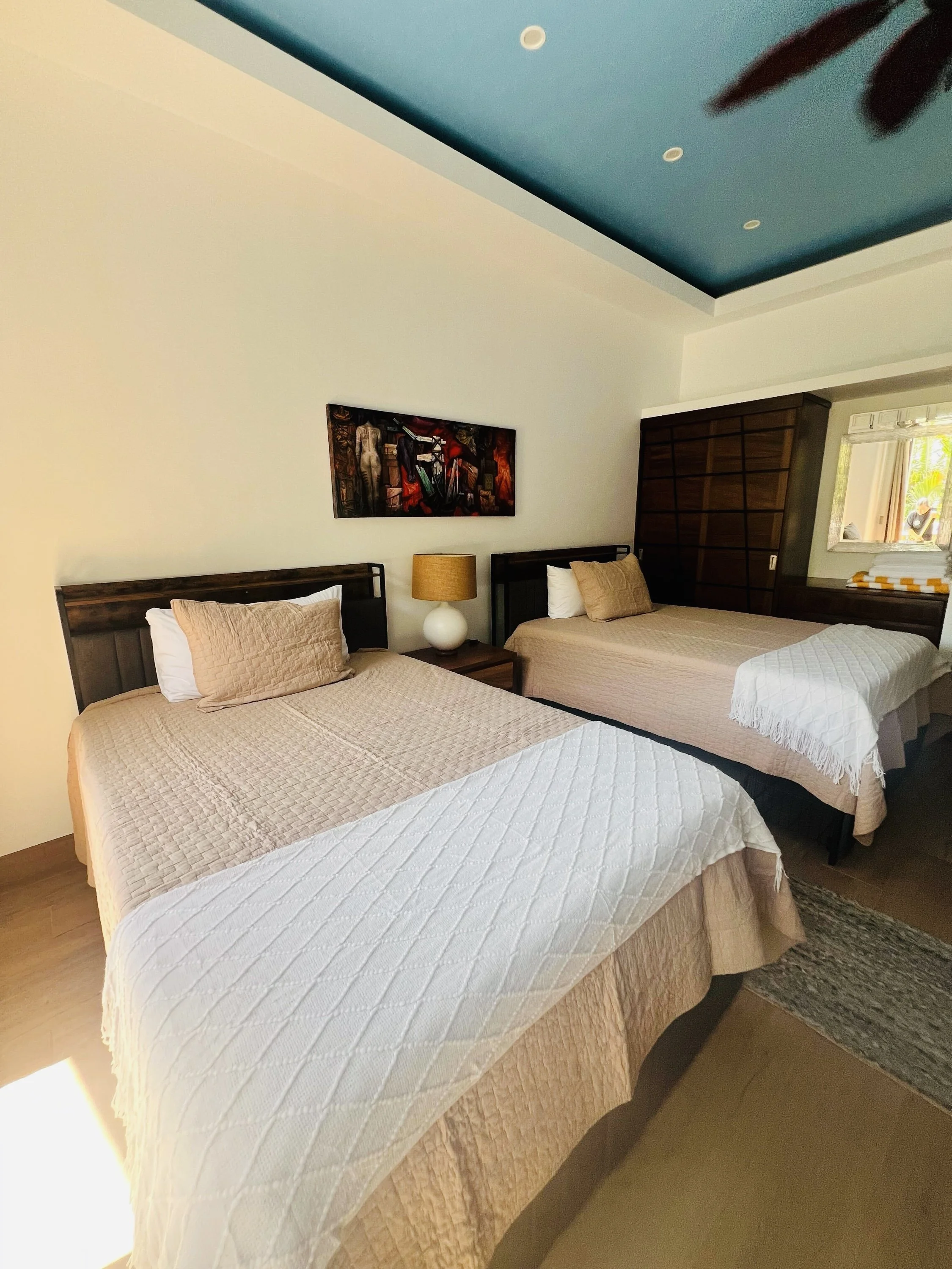 Villa Turtle's second bedroom with 2 beds.jpg