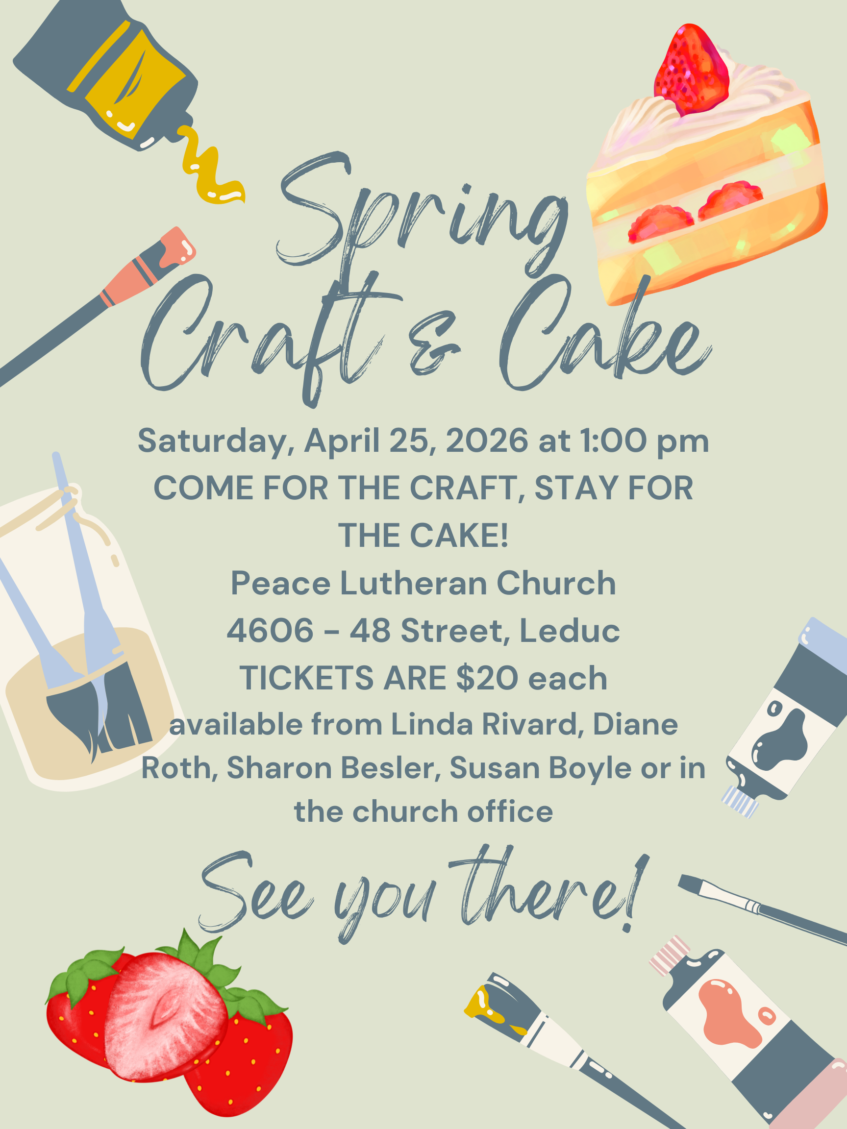 Spring Craft and Cake
