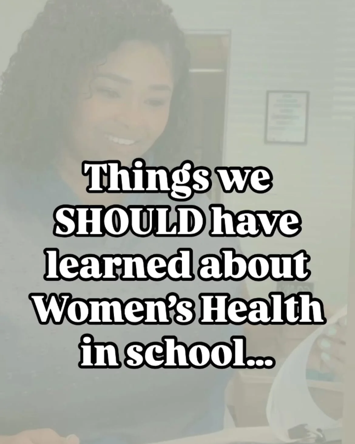 There are so many topics regarding women&rsquo;s health that most of us never got in school, but desperately needed. 

💬 What&rsquo;s something you wish you had learned in health class?  Drop it in the comments👇🏽

#healtheducation #womenshealthcar