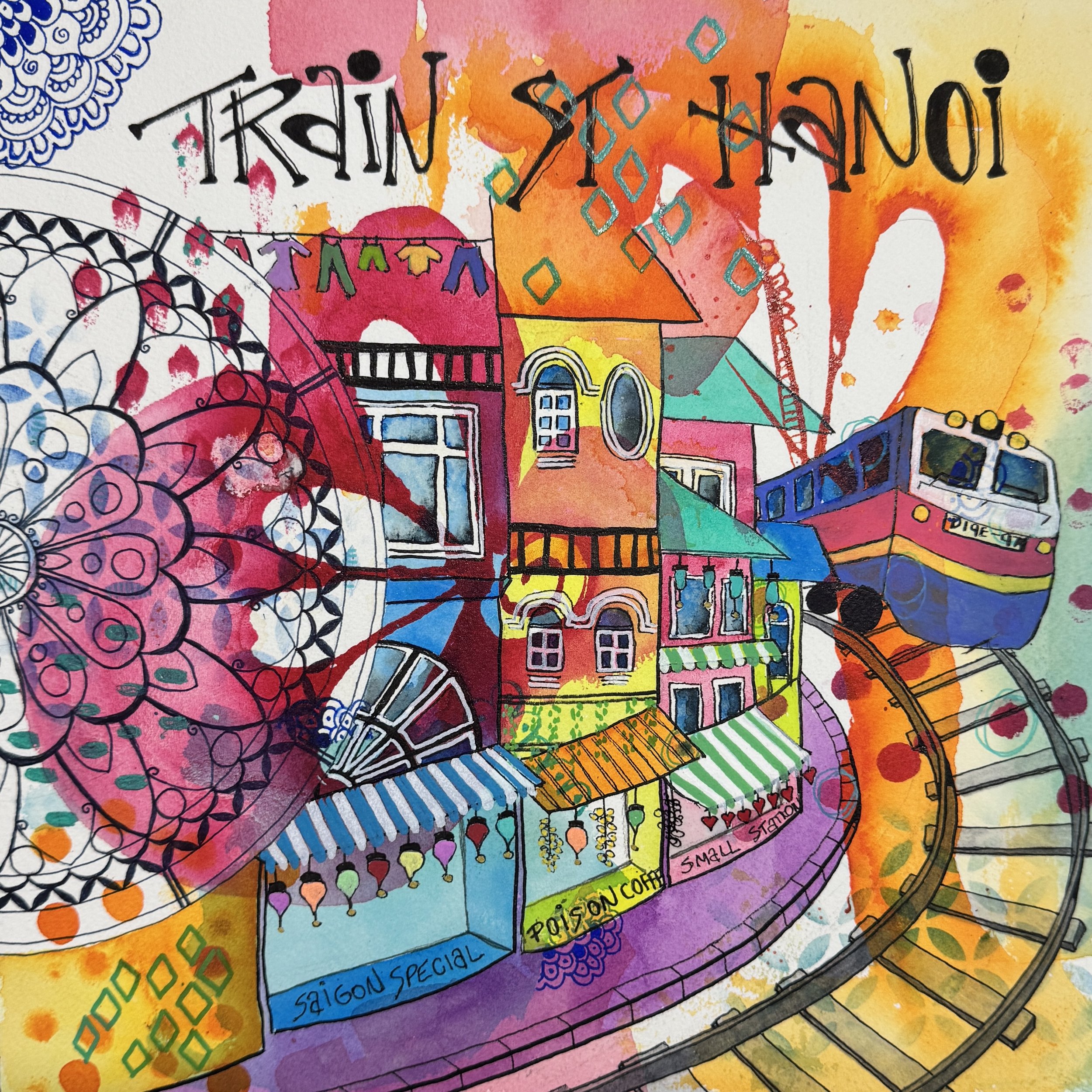 Train Street - Hanoi by Liane Worth