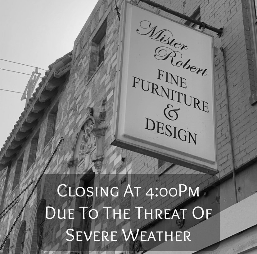 🌪️Closing at 5:00pm today (5/6) due to the threat of severe weather.🌪️Stay safe!!!